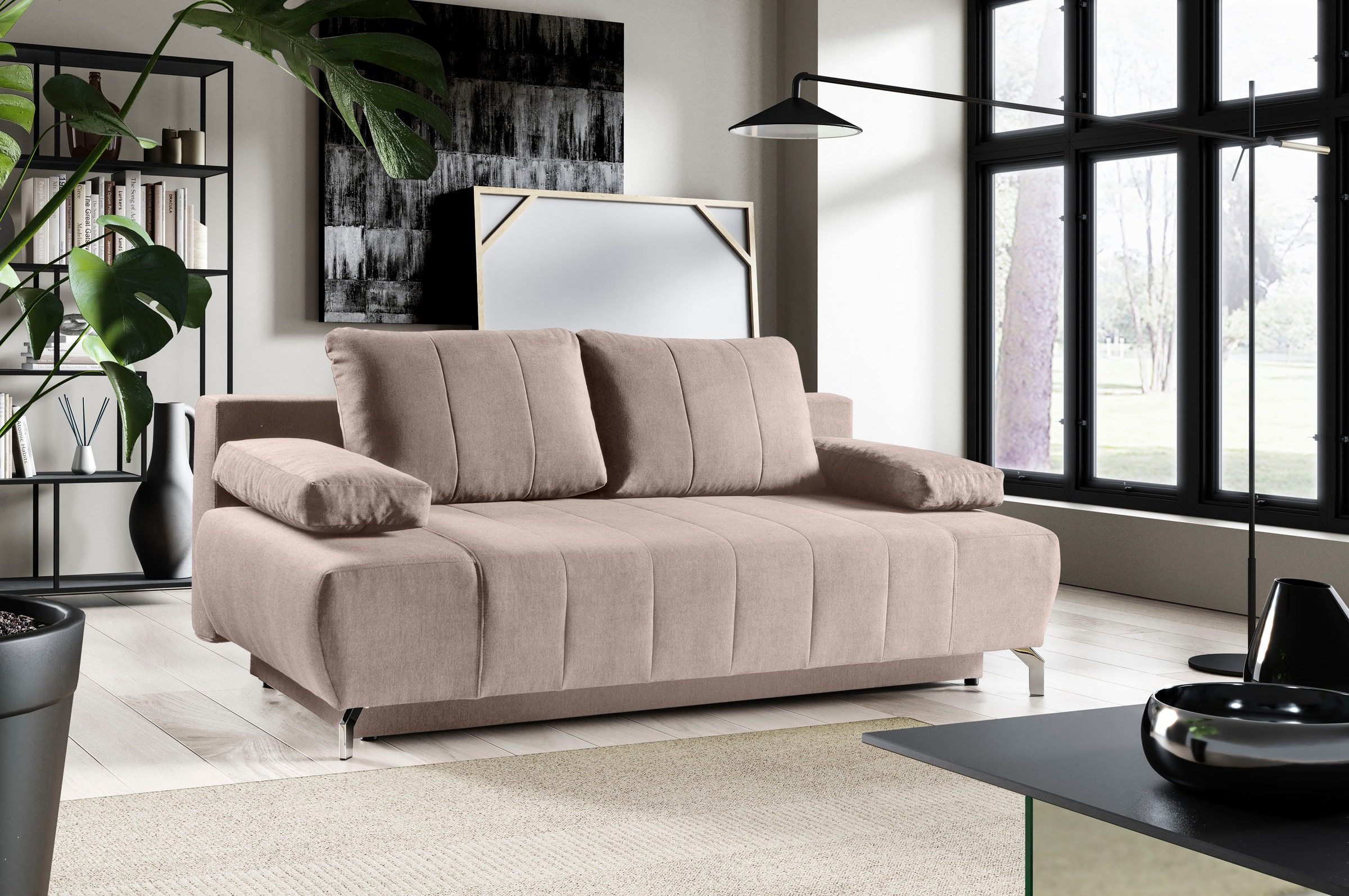 WERK2 Schlafsofa »Troya Bettsofa mit Bettkasten und Federkern, Breite 210cm günstig online kaufen