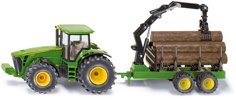 Siku Spielzeug-Traktor »SIKU Farmer, John Deere 8430 mit Forstanhänger (1954)«
