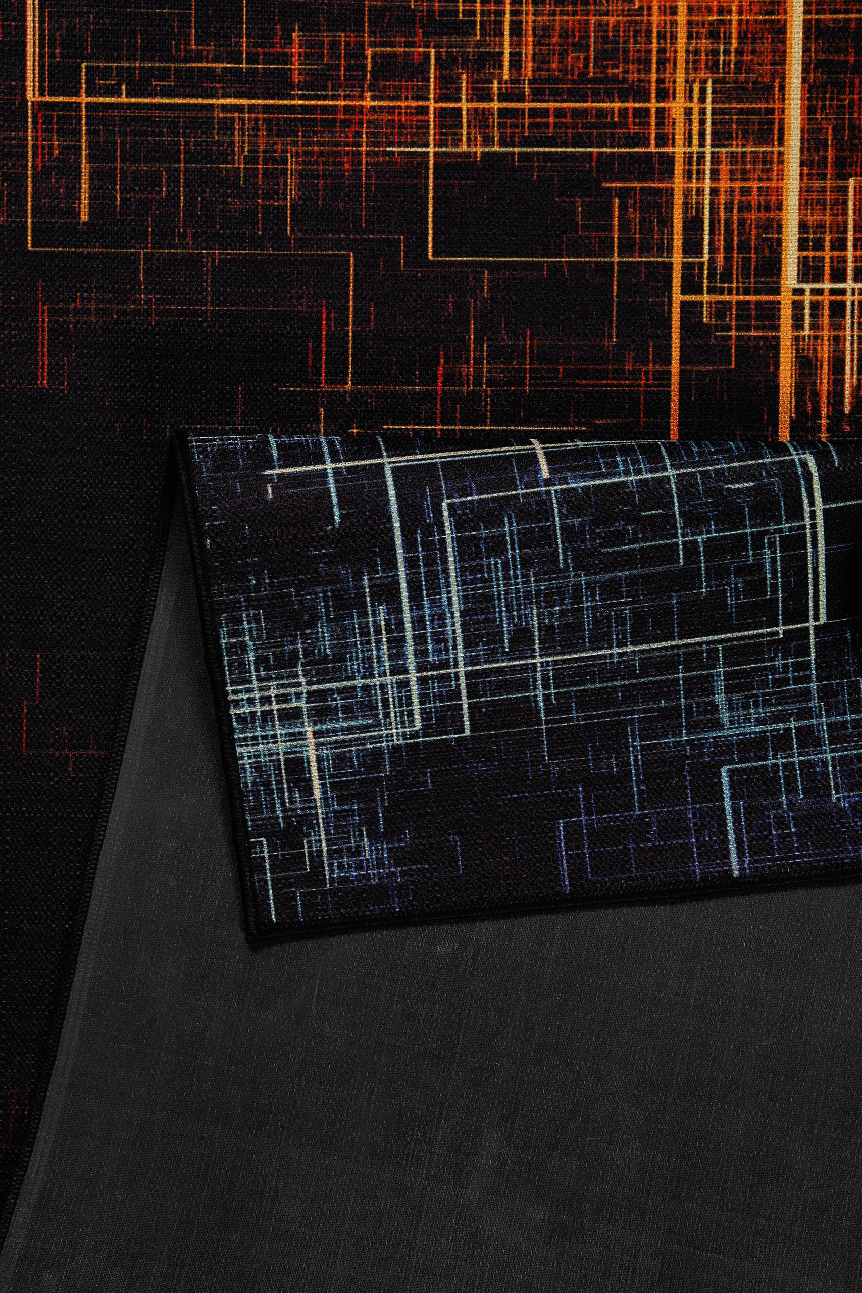 Wecon home Teppich »Quantum Warp«, rechteckig, 5 mm Höhe, Gamer Teppich, gewebt, geometrisch, robust, Gaming Room, rutschfest