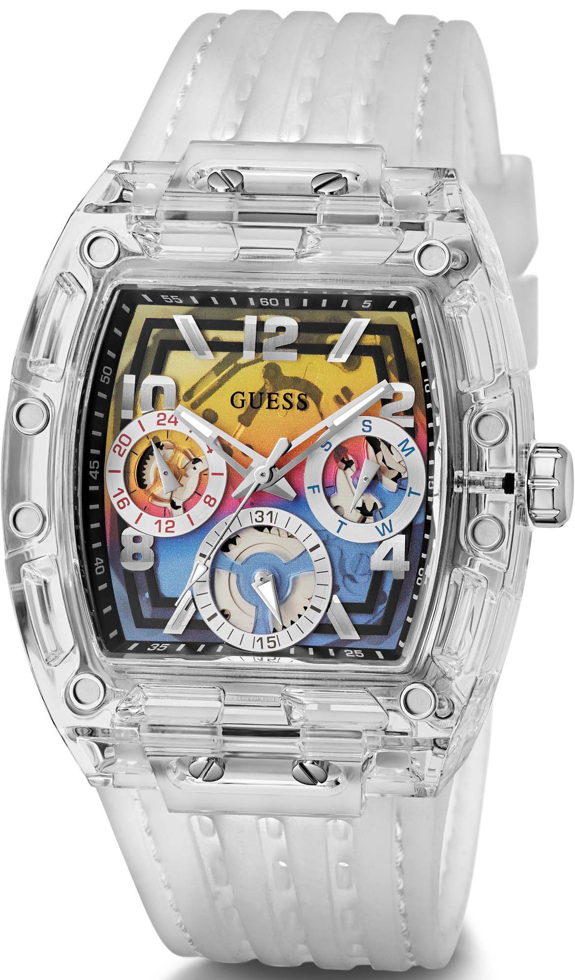 Guess Multifunktionsuhr »PHOENIX«, Armbanduhr, Quarzuhr, Herrenuhr