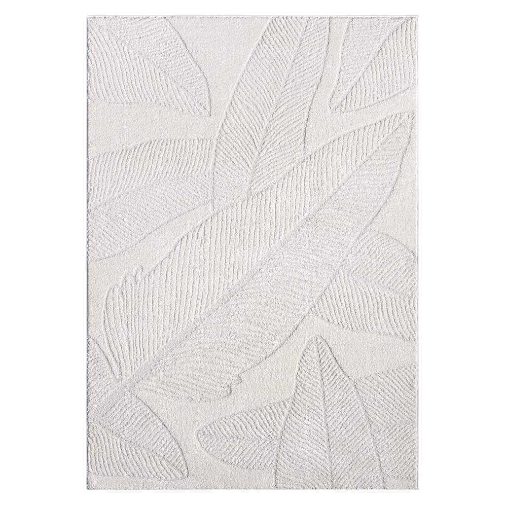 Carpet City Teppich »LOUNGE 0629«, rechteckig, 15 mm Höhe, Kurzflor-Teppich Modern, Hoch-Tief-Struktur, Wohnzimmer, Schlafzimmer