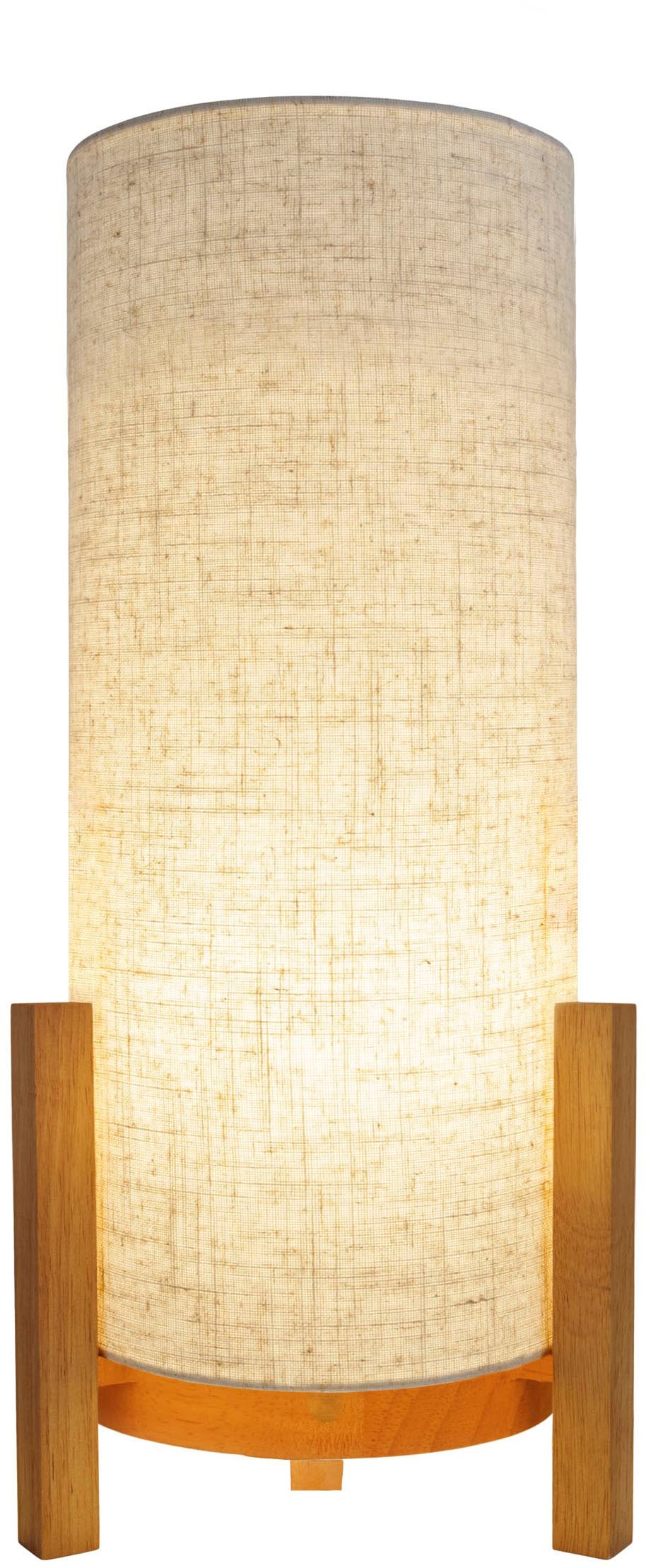 näve LED Tischleuchte »Matida«, 1 flammig, Leuchtmittel LED-Modul | LED wechselbar, Akkubetrieb, inkl. USB-C-Kabel, Holzgestell, Textilschirm, dimmbar