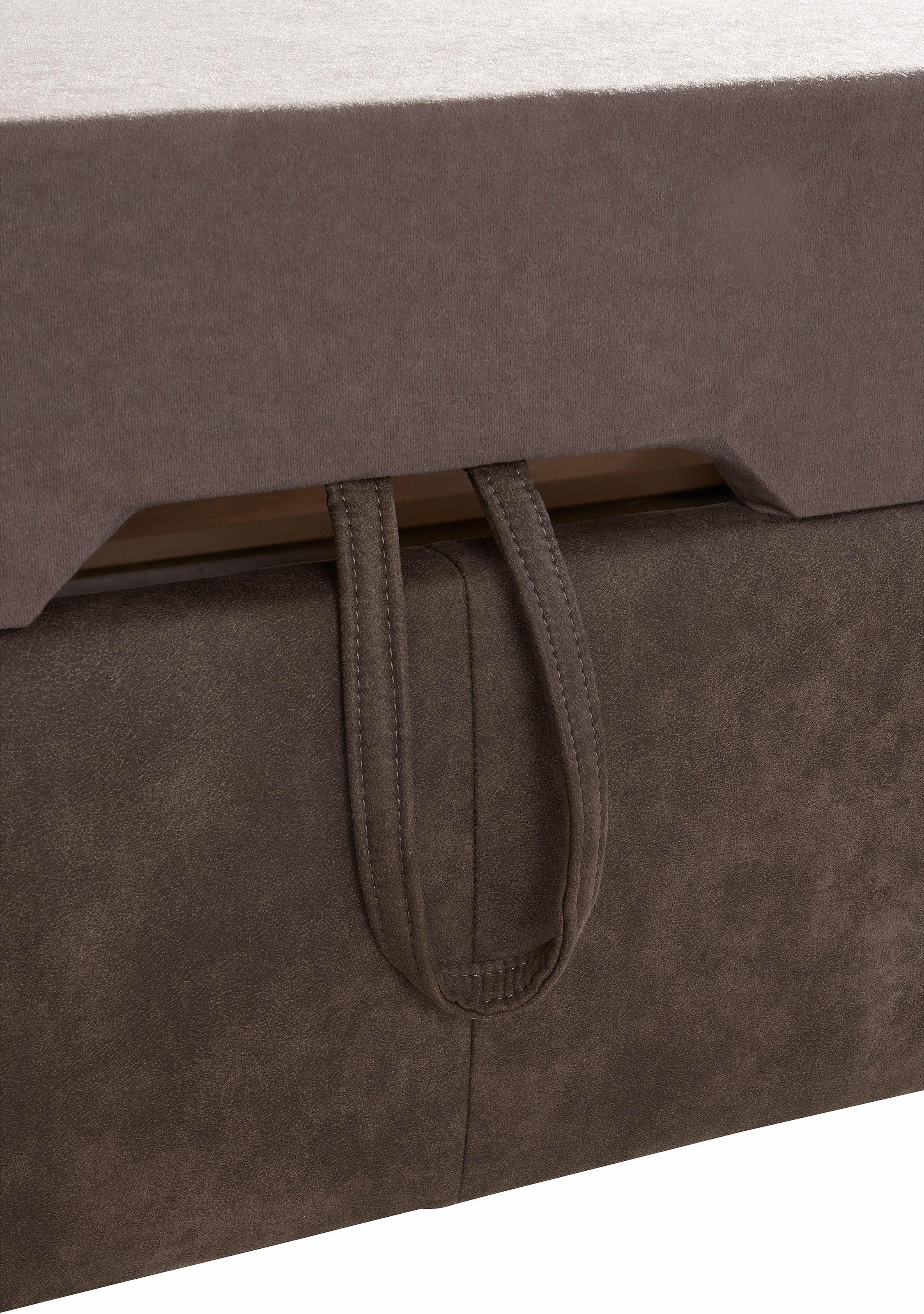 exxpo - sofa fashion Ecksofa »Spring, super bequem und komfortabel mit Armteil- und Kopfteilfunktion«, wahlweise mit Bettfunktion und Bettkasten, L-Form