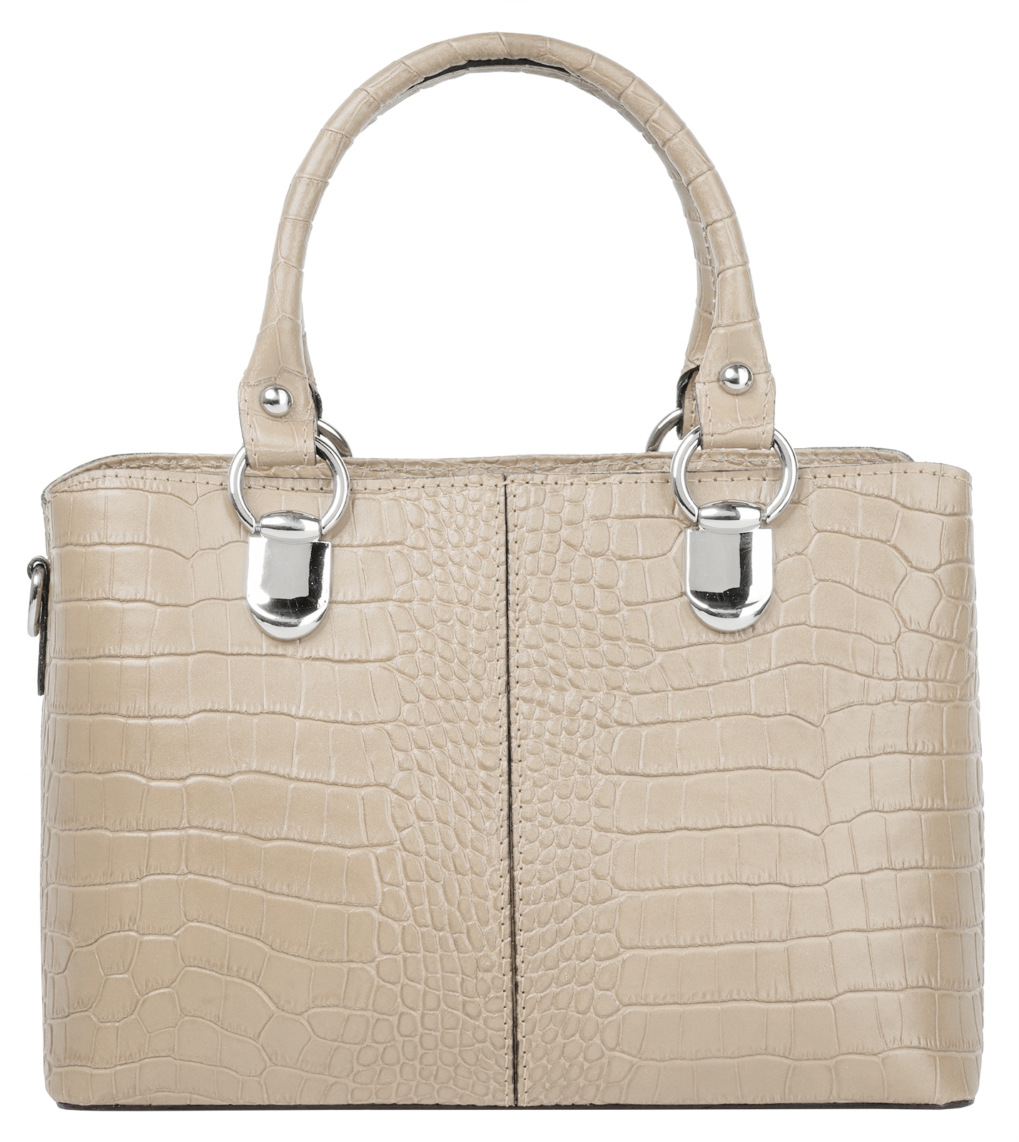 Cluty Umhängetasche, echt Leder, Made in Italy
