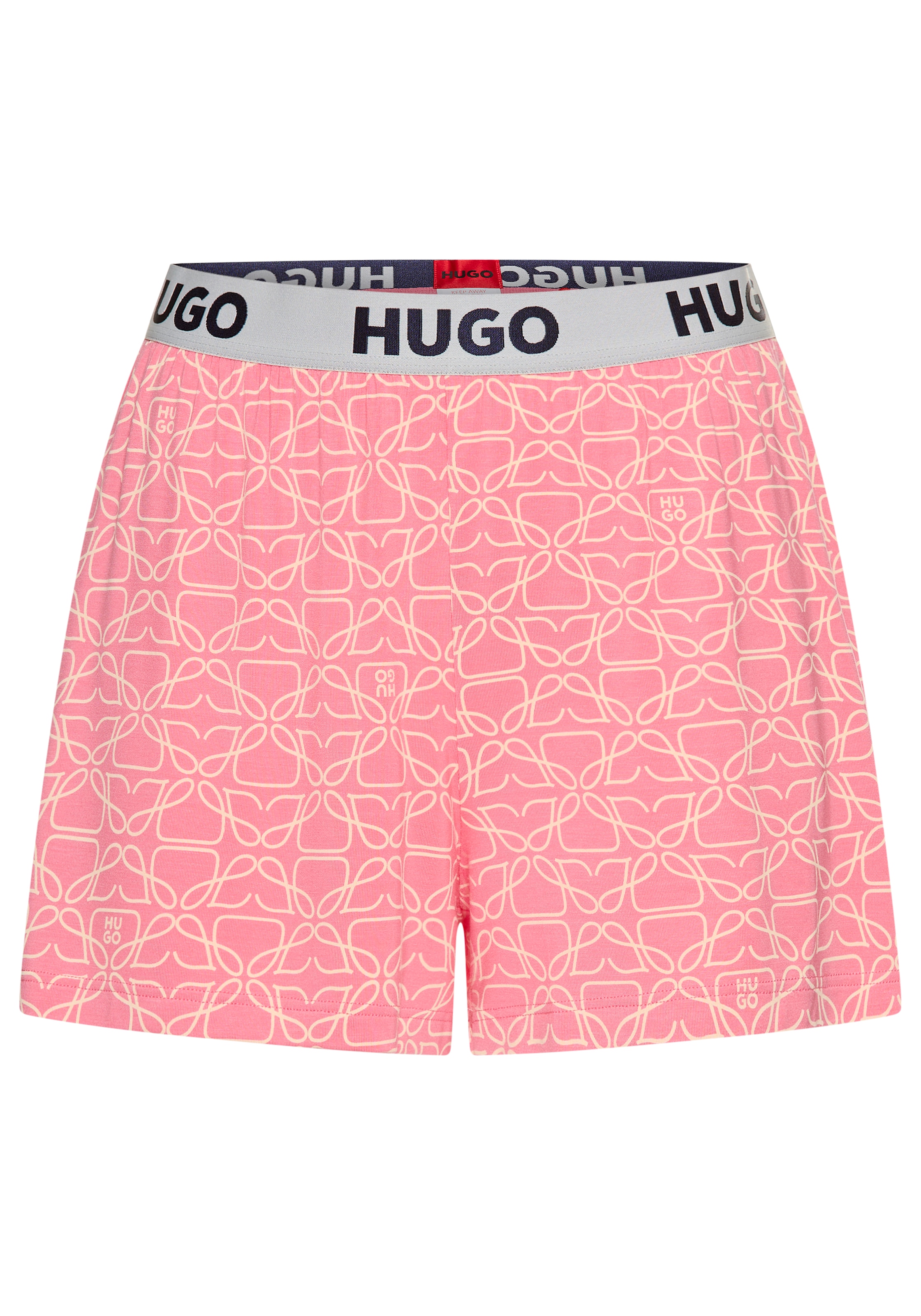 HUGO Underwear Schlafshorts »UNITE_SHORTS 10247048 01«, mit Hugo Logo-Elastiktape am Bund