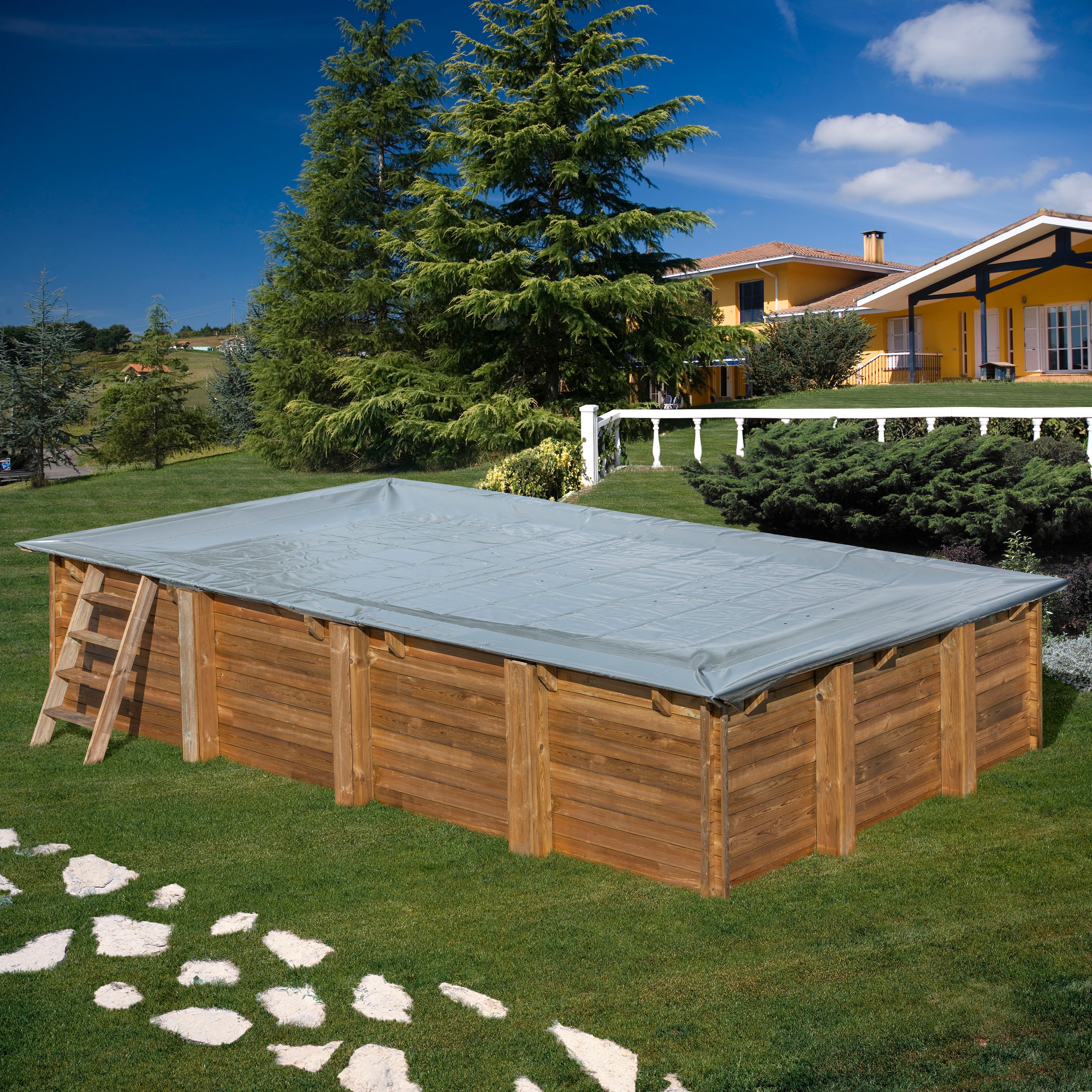 Gre Pool-Abdeckplane, Winterabdeckung für Pool Mango, BxL: 360x658 cm