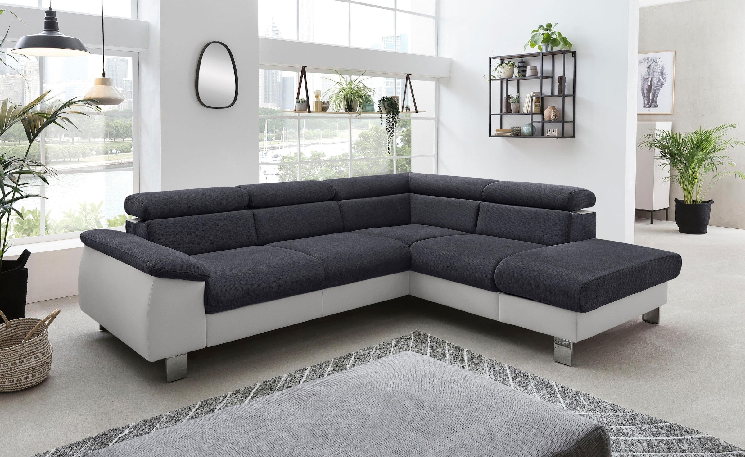 COTTA Polstergarnitur »Komaris L-Form«, (Set), Set bestehend aus: Ecksofa m günstig online kaufen