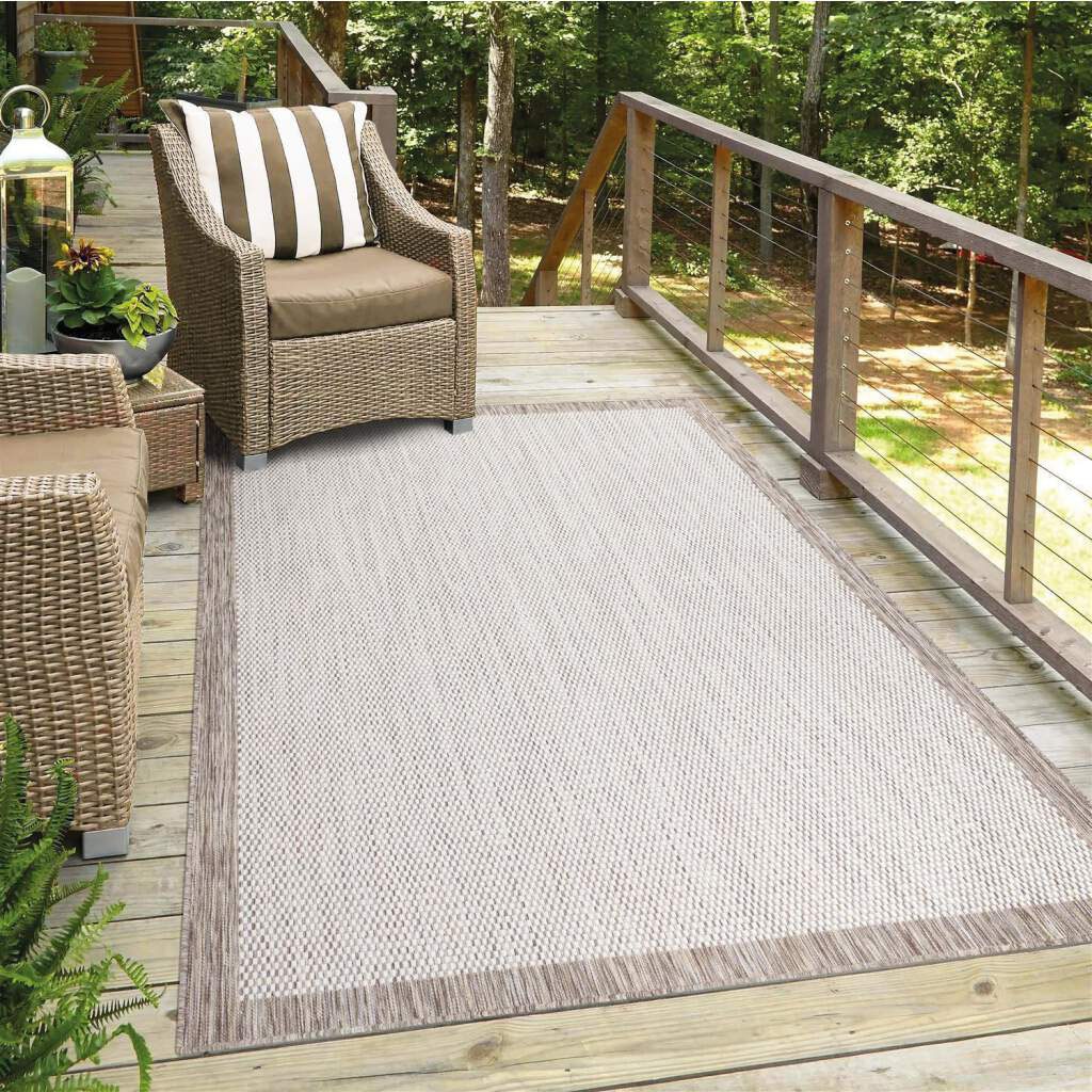 Carpet City Teppich »Outdoor 470«, rechteckig, 5 mm Höhe, UV-beständig, Fla günstig online kaufen