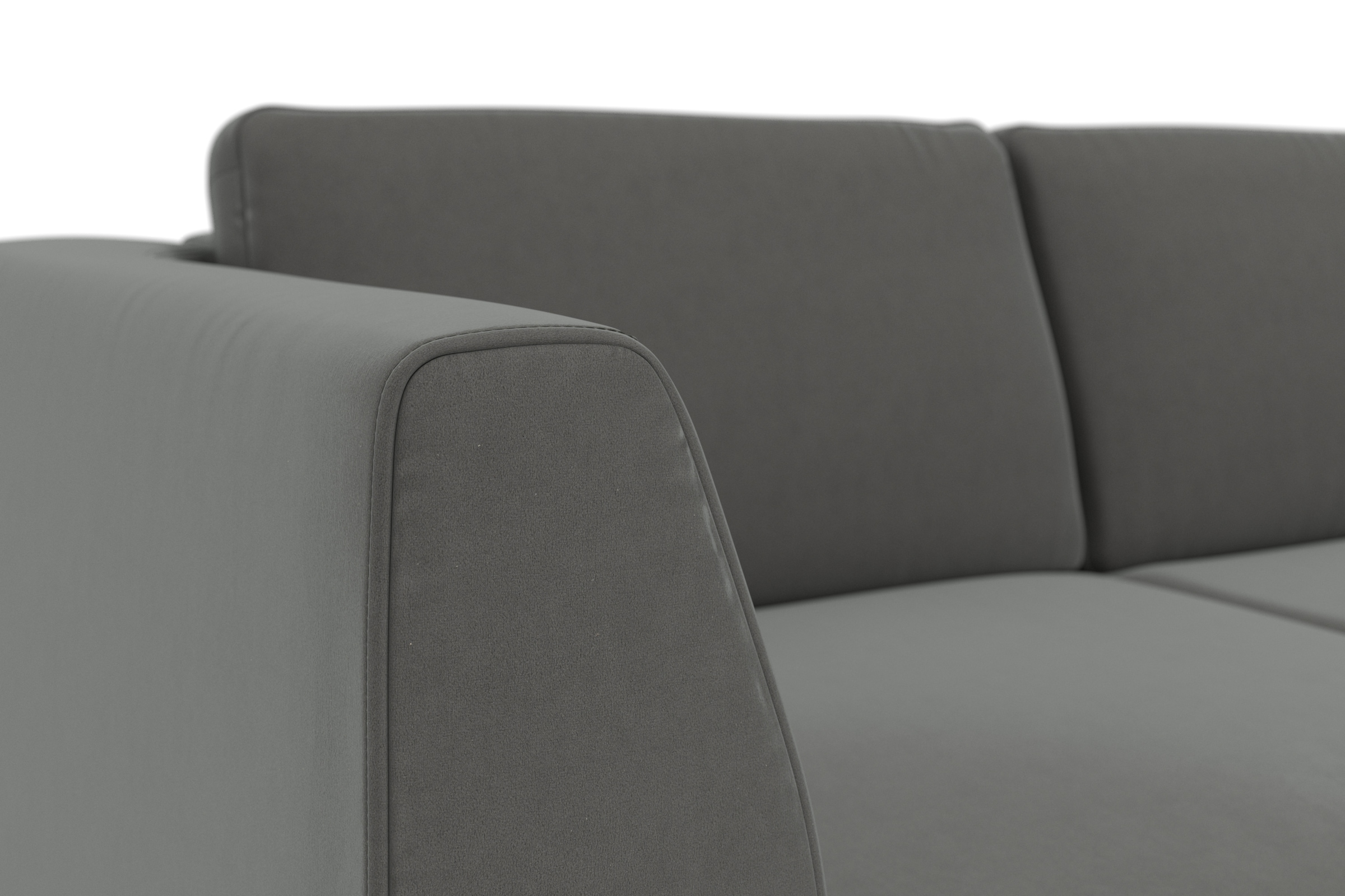 sit&more Ecksofa »Olsen L-Form«, inklusive Sitztiefenverstellung, wahlweise mit Bettfunktion, 15cm hoch