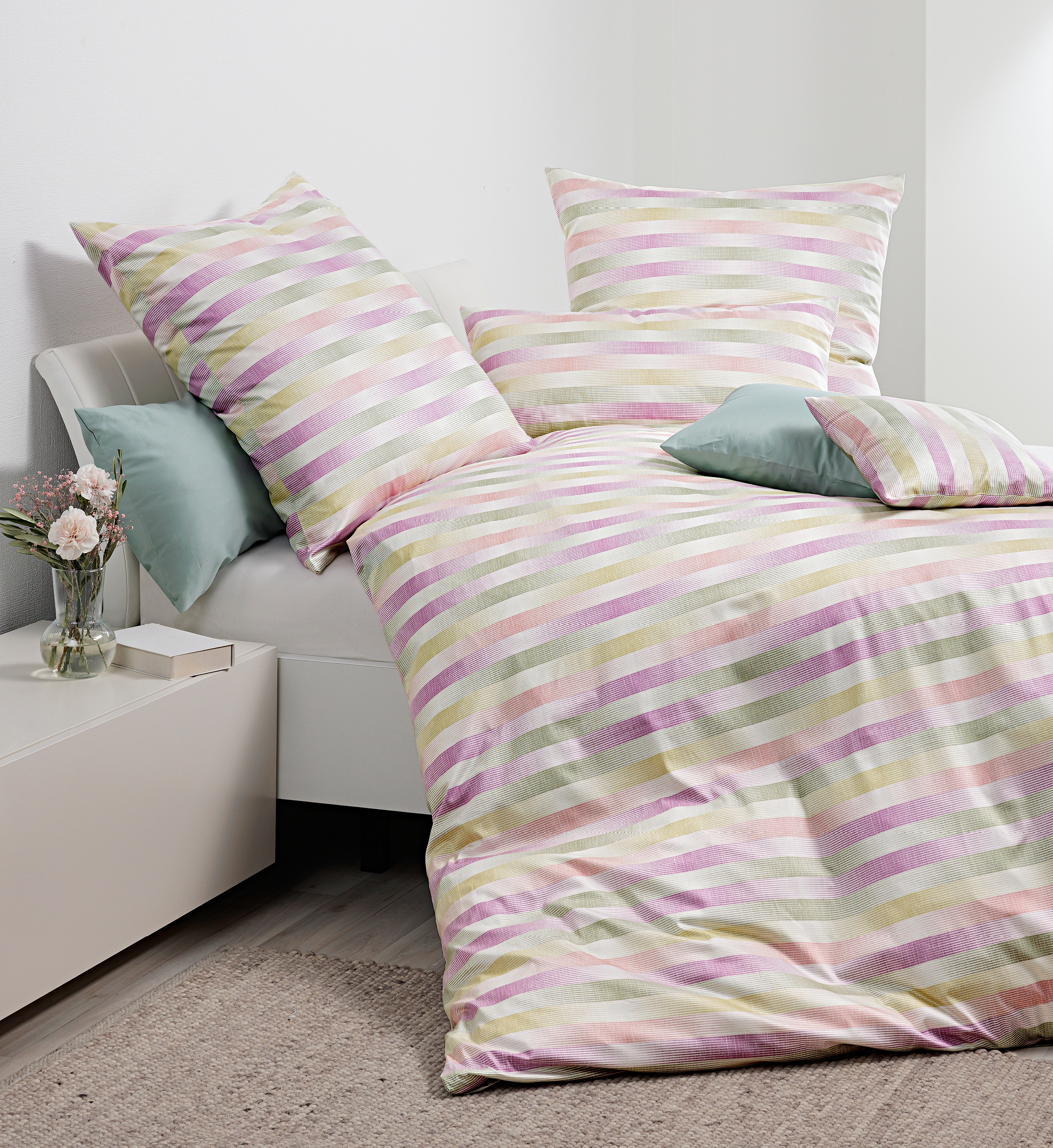 Janine Bettwäsche »CARMEN S 55124 06 * 155X220,80x80« mit Reißverschluss günstig online kaufen