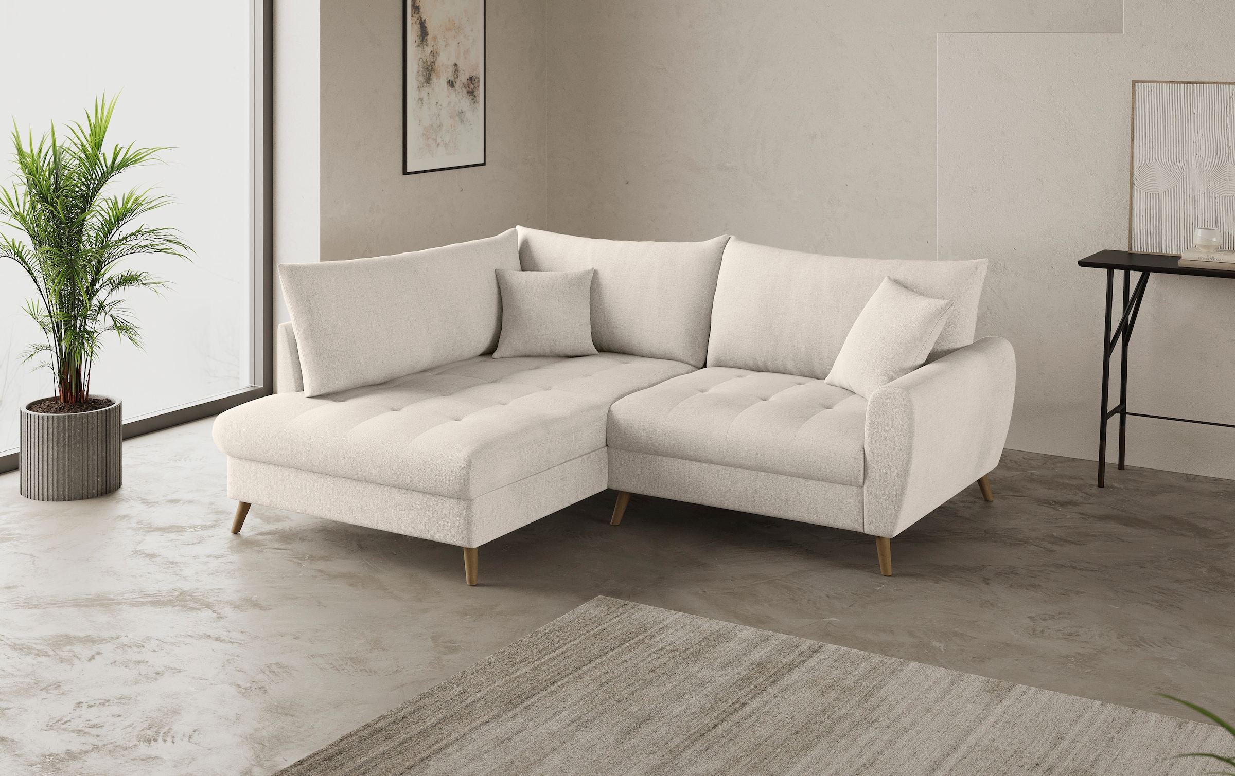 Mr. Couch Ecksofa »Blackburn II, L-Form«, Mit Kaltschaumpolsterung bis 140 kg belastbar