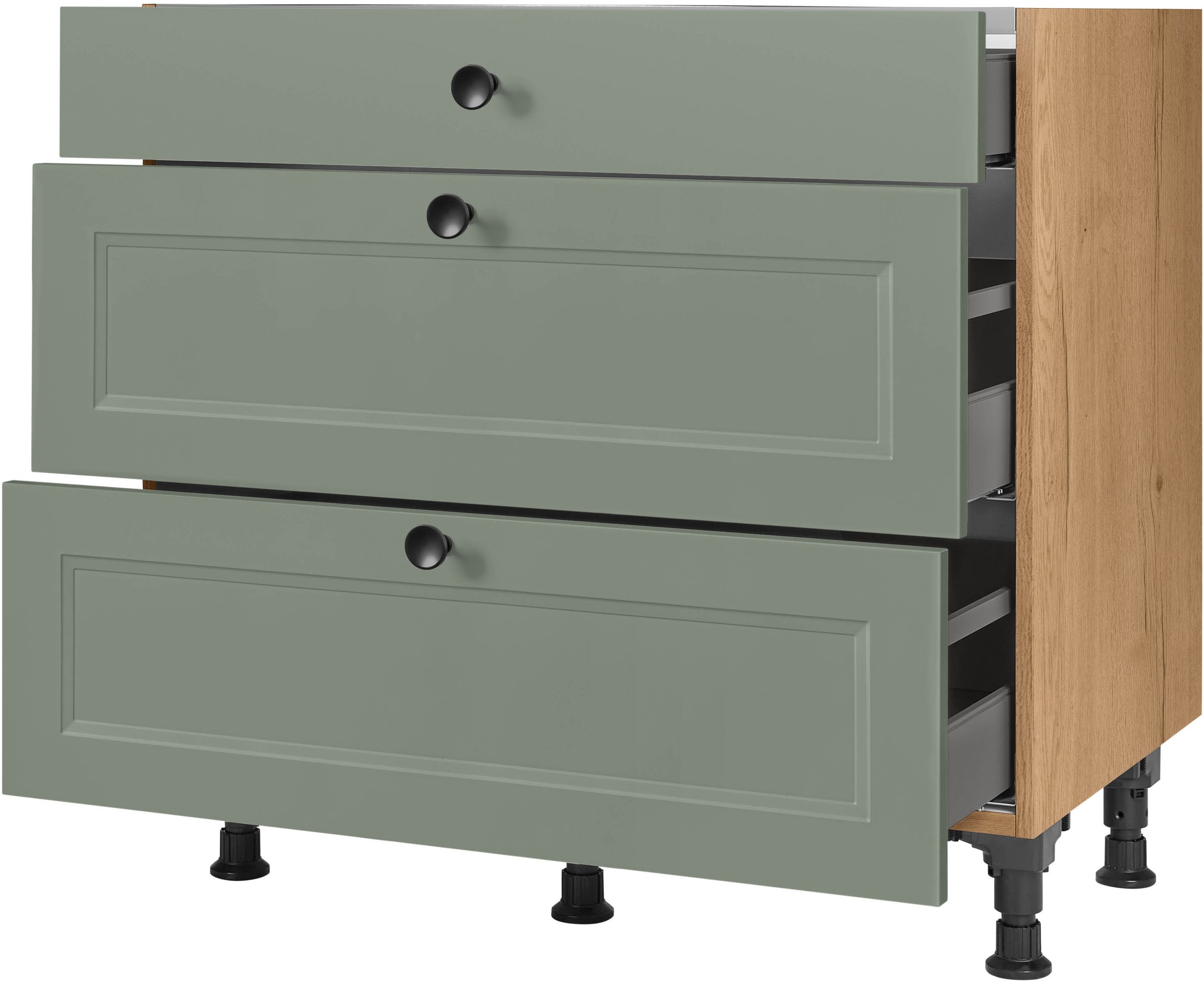 nobilia Kochfeldumbauschrank ""Cascada", vormontiert, mit Schubkasten und A günstig online kaufen