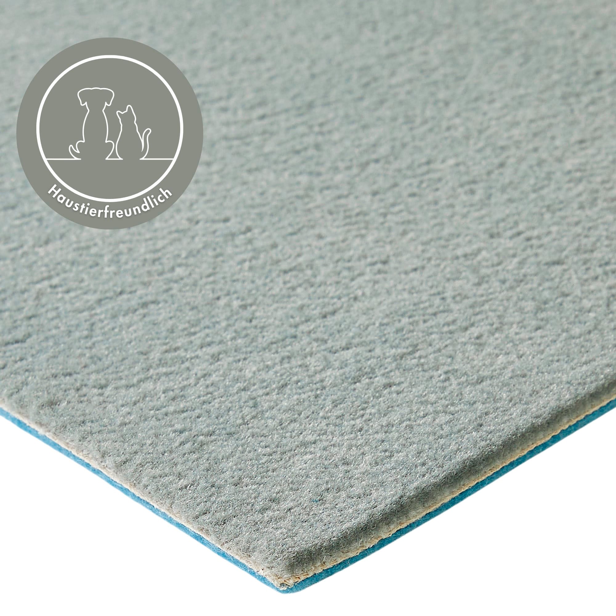 Andiamo Teppichboden »Kira, Velours, Made in Belgium«, rechteckig, 8 mm Höhe, Uni Farben, Breite 400 cm, strapazierfähig, pflegeleicht, Wohnzimmer