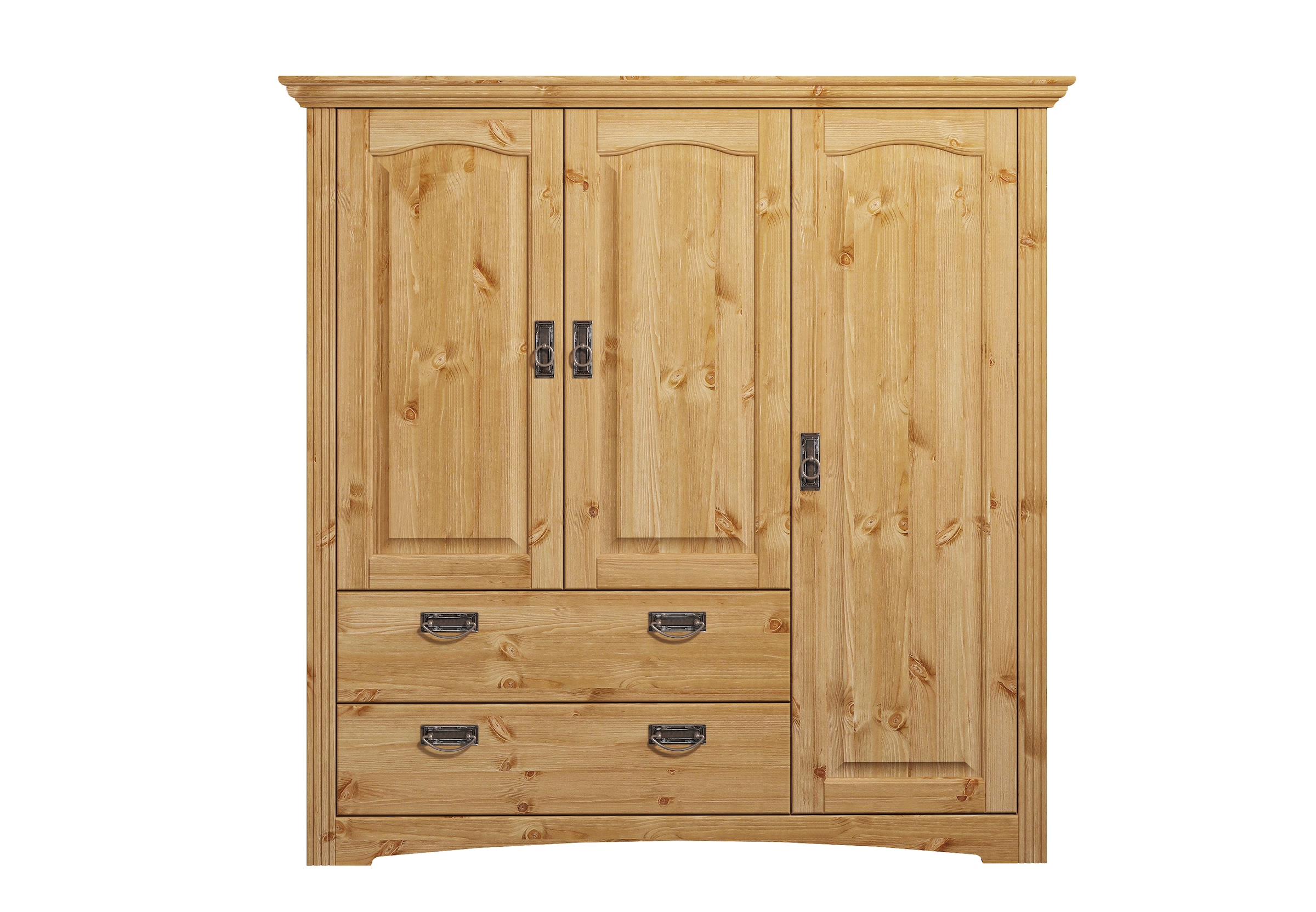 Home affaire Wäscheschrank »Konrad«, (2 Breiten: 94/133 cm H/T ca. 132/39 cm), aus massiver Kiefer, mit viel Stauraum