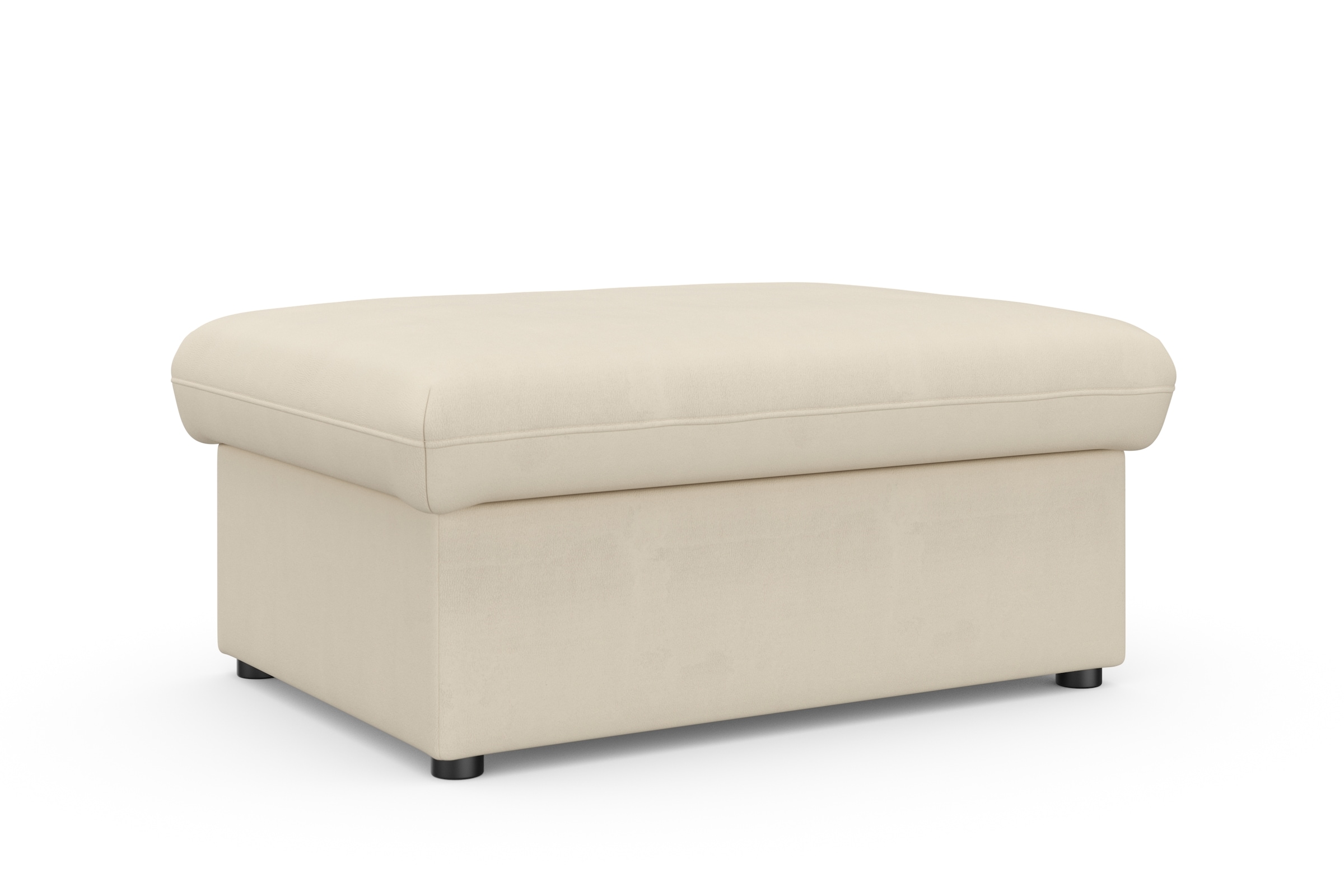 DOMO collection Hocker »Topper«, mit Wellenunterfederung, auf Kunststoffgleitern
