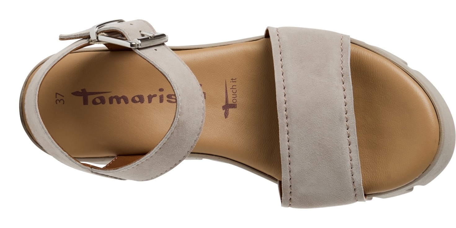 Tamaris Keilsandalette  Sommerschuh, Riemchensandale mit modischer Plateausohle