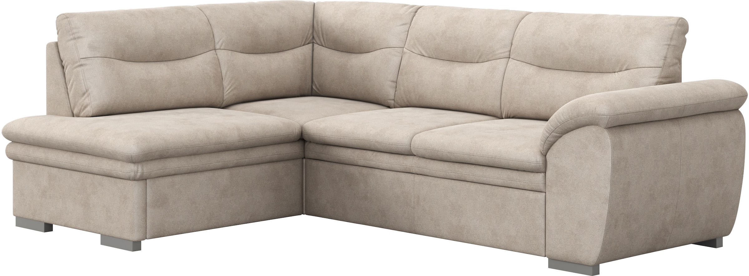 COTTA Ecksofa »Leandra L-Form«, wahlweise mit Bettfunktion & Bettkasten