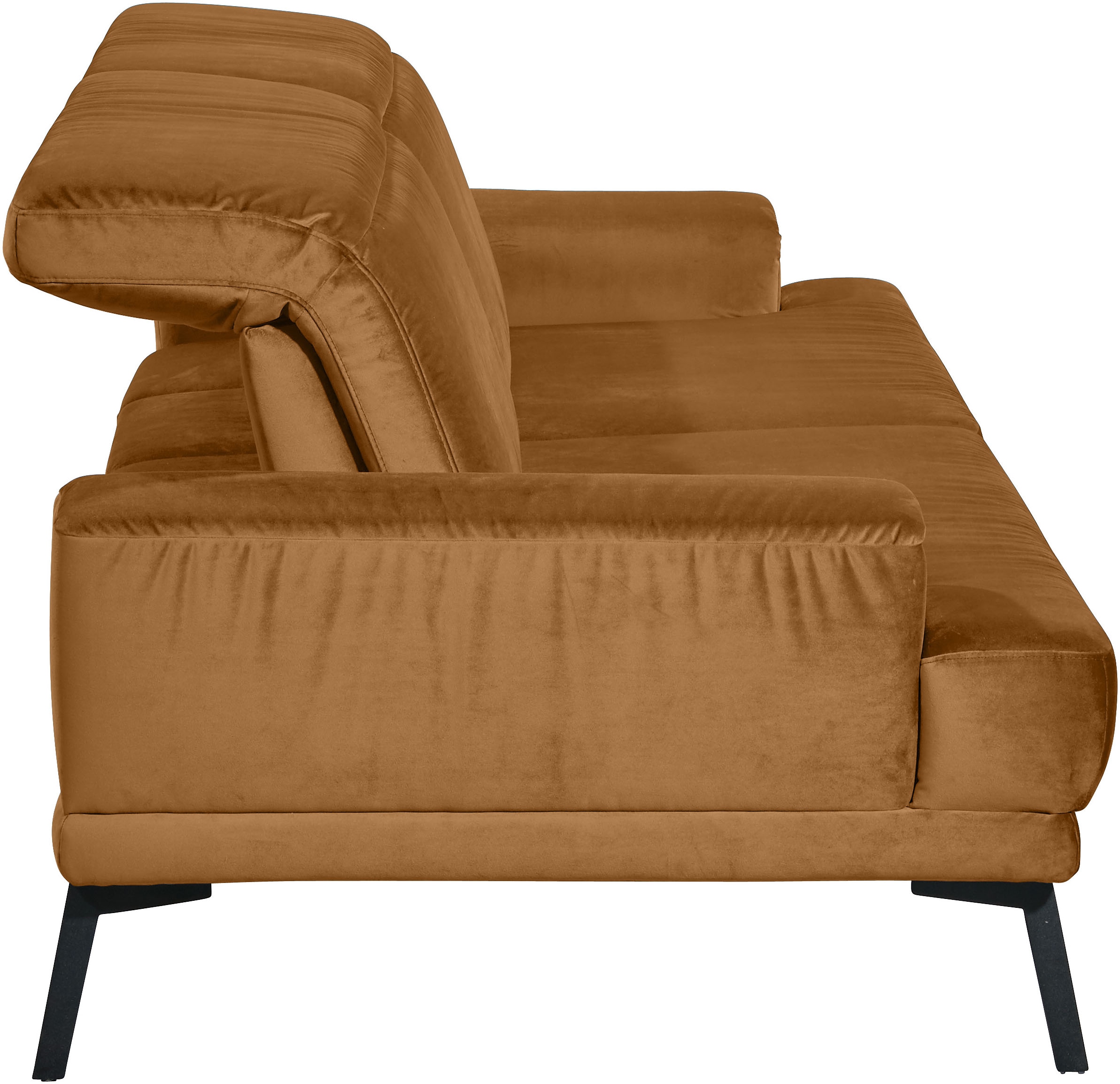 Musterring 3-Sitzer »MR 4580«, inkl. Kopf- und Sitztiefenverstellung, Fuß schwarz, B228 x T103 cm