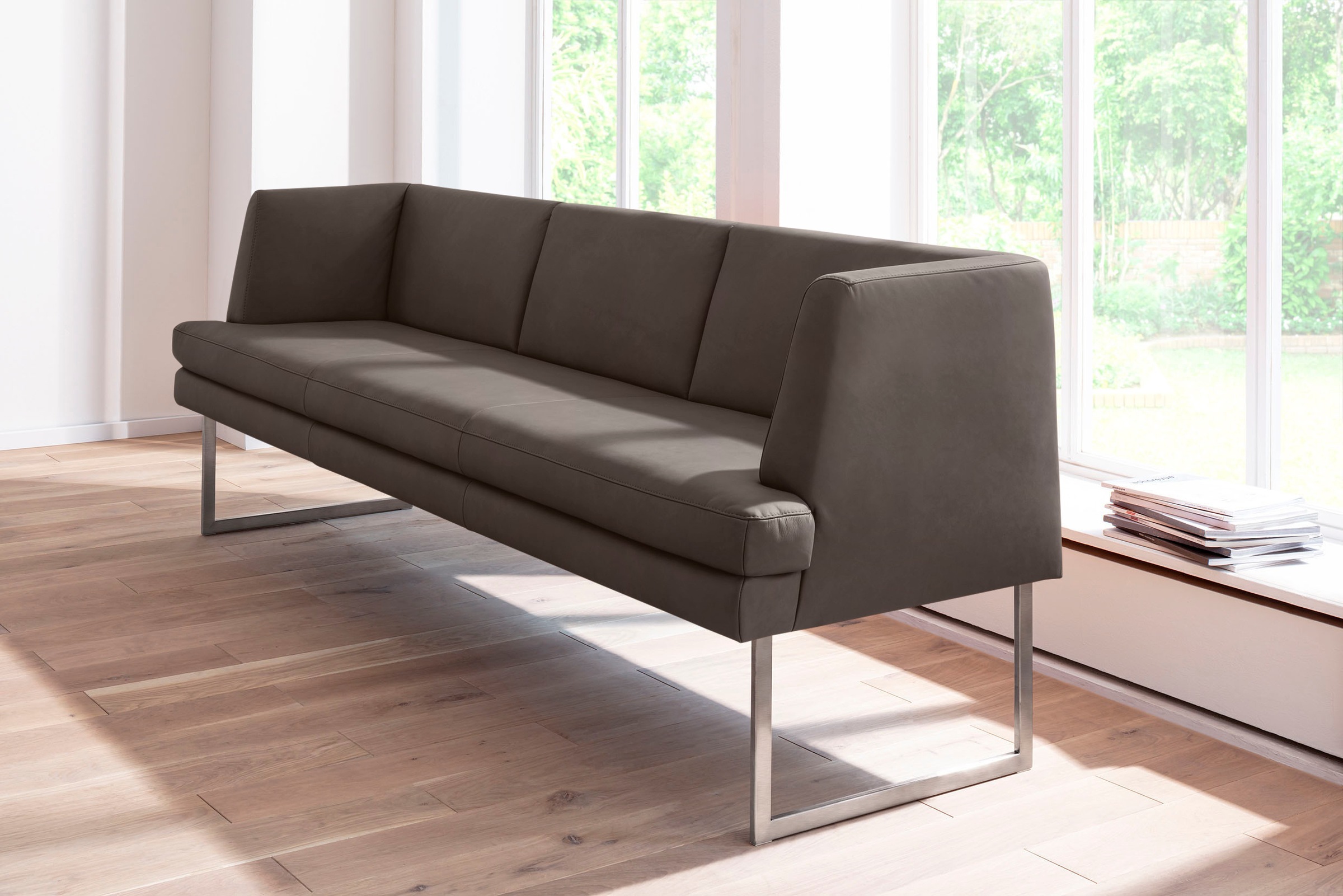 K+W Komfort & Wohnen Polsterbank »Cube«, Hammerkissenoptik, 2 Breiten, Hoch günstig online kaufen