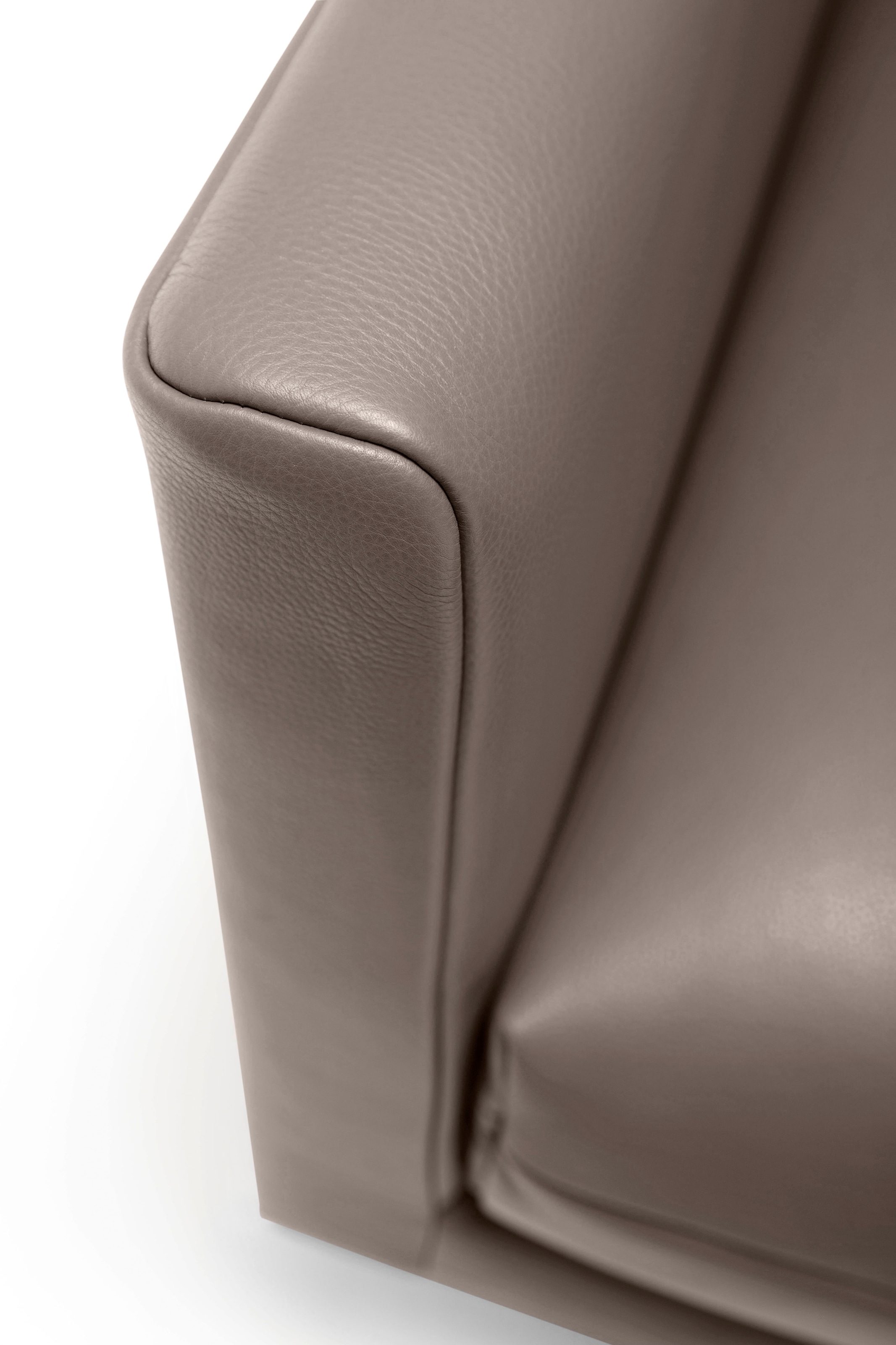 Creation BY ROLF BENZ 3-Sitzer »CR.414, Designsofa, edles Sofa, Loungesofa, Ledersofa, klares Design«, aus Leder oder Chenille, erstklassiger Sitzkomfort, legere Polsterung