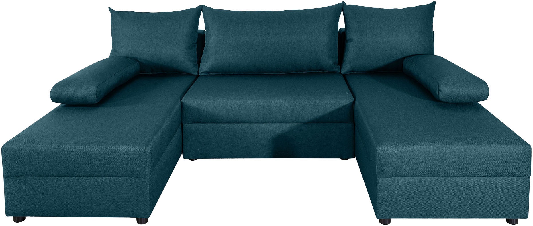 COLLECTION AB Wohnlandschaft »Pico U-Form«, Breite 220, ohne Armlehne mit Schlaffunktion, Bettkasten