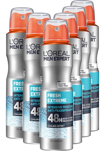 L'ORÉAL PARIS MEN EXPERT Deo-Spray »Deo Spray Fresh Extreme«, (Packung), 5+1 kaufen