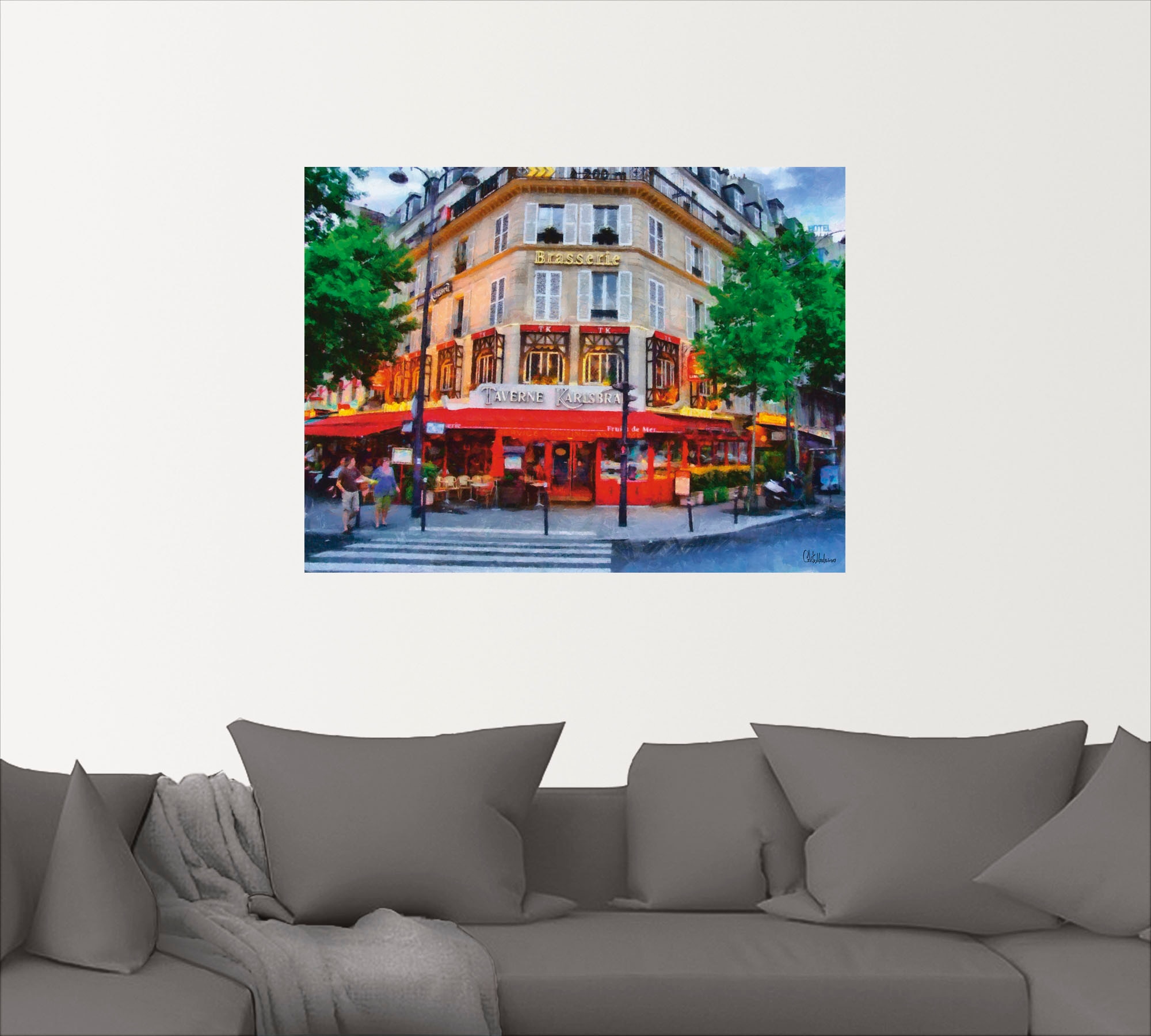 Artland Wandbild »Taverne Karlsbad«, Karlsbad, (1 St.), als Alubild, Leinwandbild, Wandaufkleber oder Poster in versch. Größen