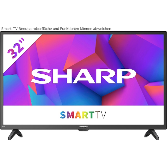 Sharp LED-Fernseher, 81 cm/32 Zoll, HD ready, Smart-TV auf Rechnung  bestellen