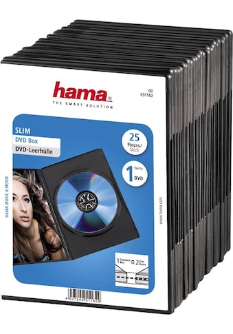 Hama DVD-Hülle »DVD-Leerhülle Slim, 25er-Pack, Schwarz Schutzhülle« kaufen
