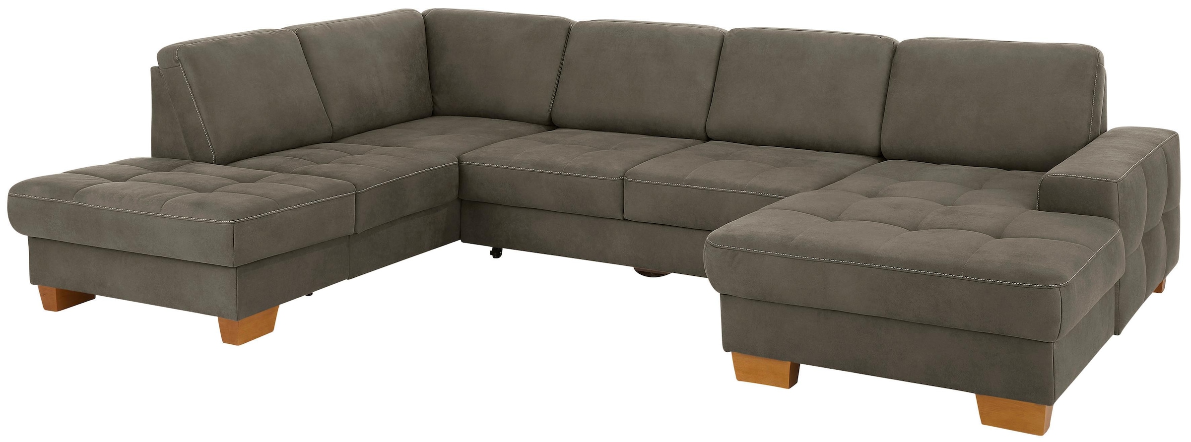 Home affaire Wohnlandschaft »Puccini U-Form« mit Federkern, Sitztiefenverst günstig online kaufen