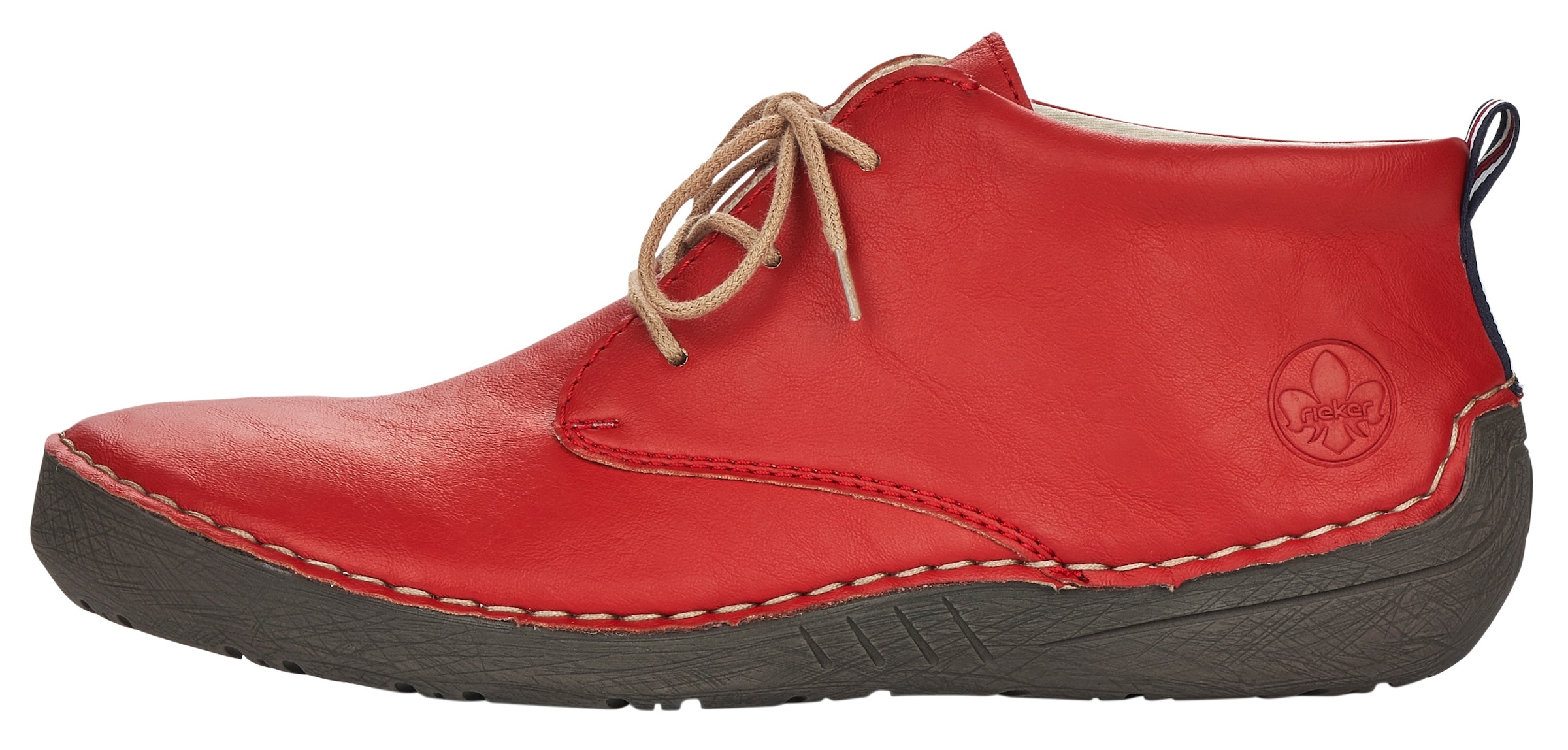 Rieker Schnürboots, Stiefelette, Schnürstiefelette mit Rahmennaht