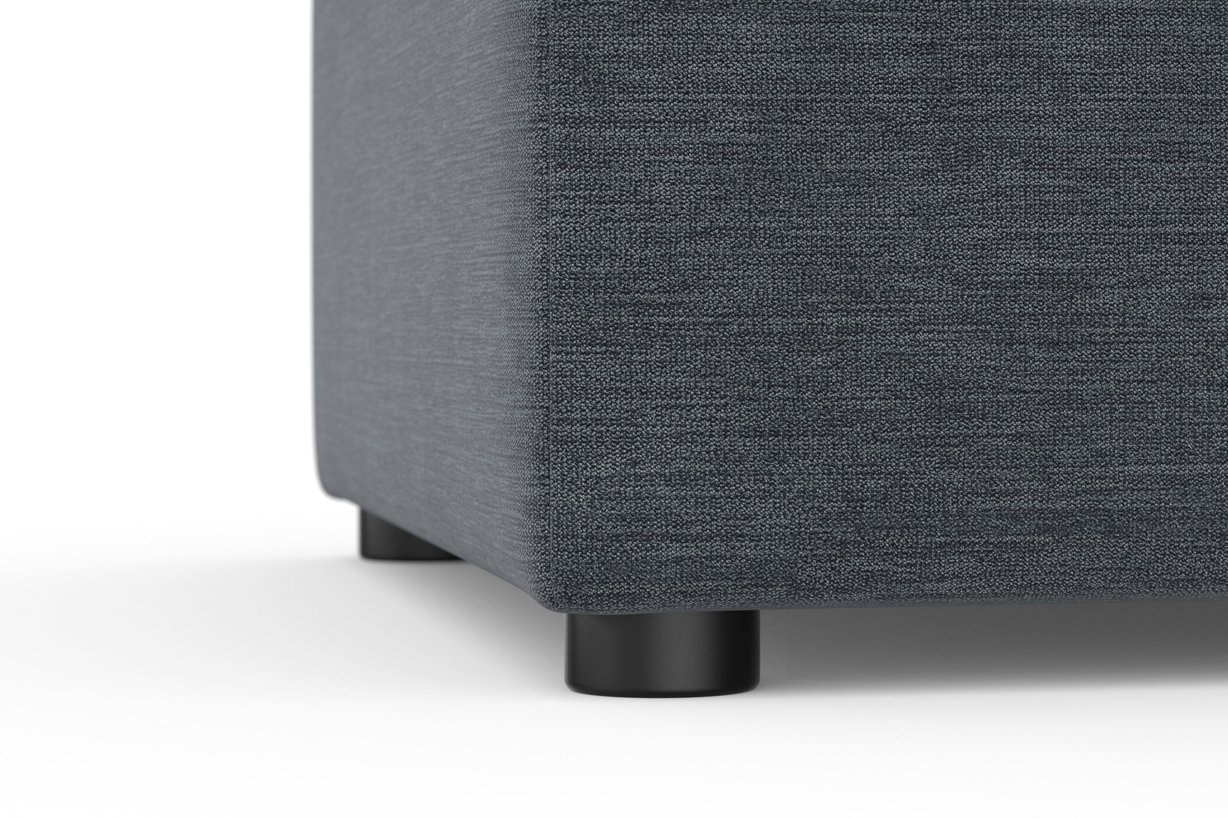 DOMO collection Hocker »Topper«, mit Wellenunterfederung, auf Kunststoffgleitern