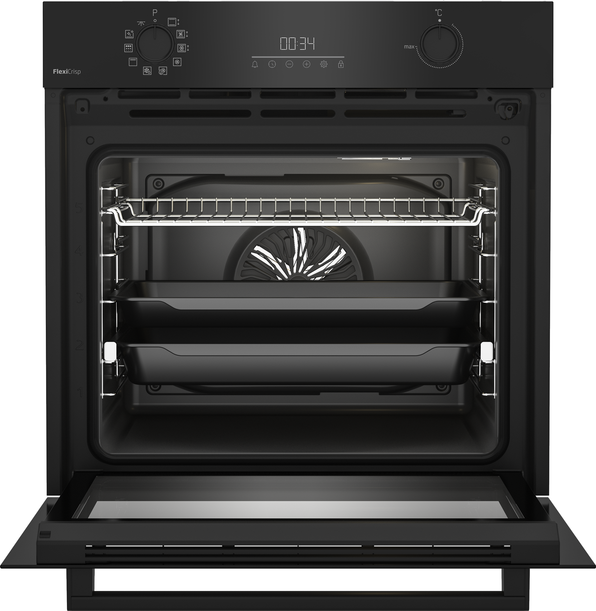 BEKO Einbaubackofen  »BBIM17300BMPEF«, mit 1-fach-Teleskopauszug, Pyrolyse-Selbstreinigung
