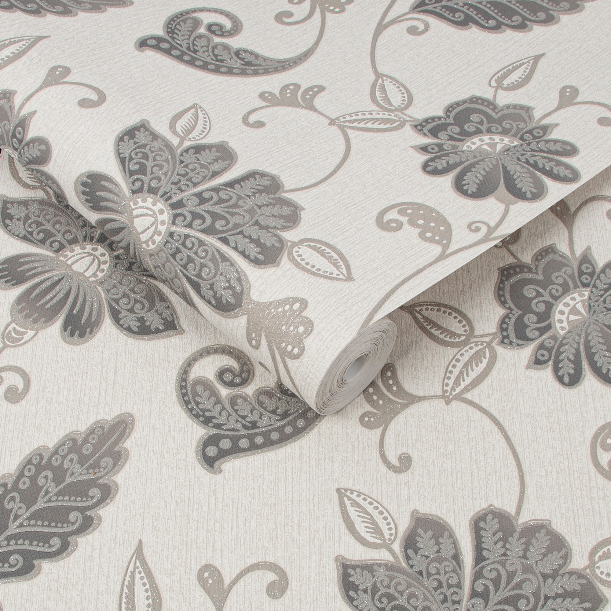 Boutique Vliestapete »Juliet« schimmernd aufgeschäumt Dunkelblau/Weiß - 10mx52cm