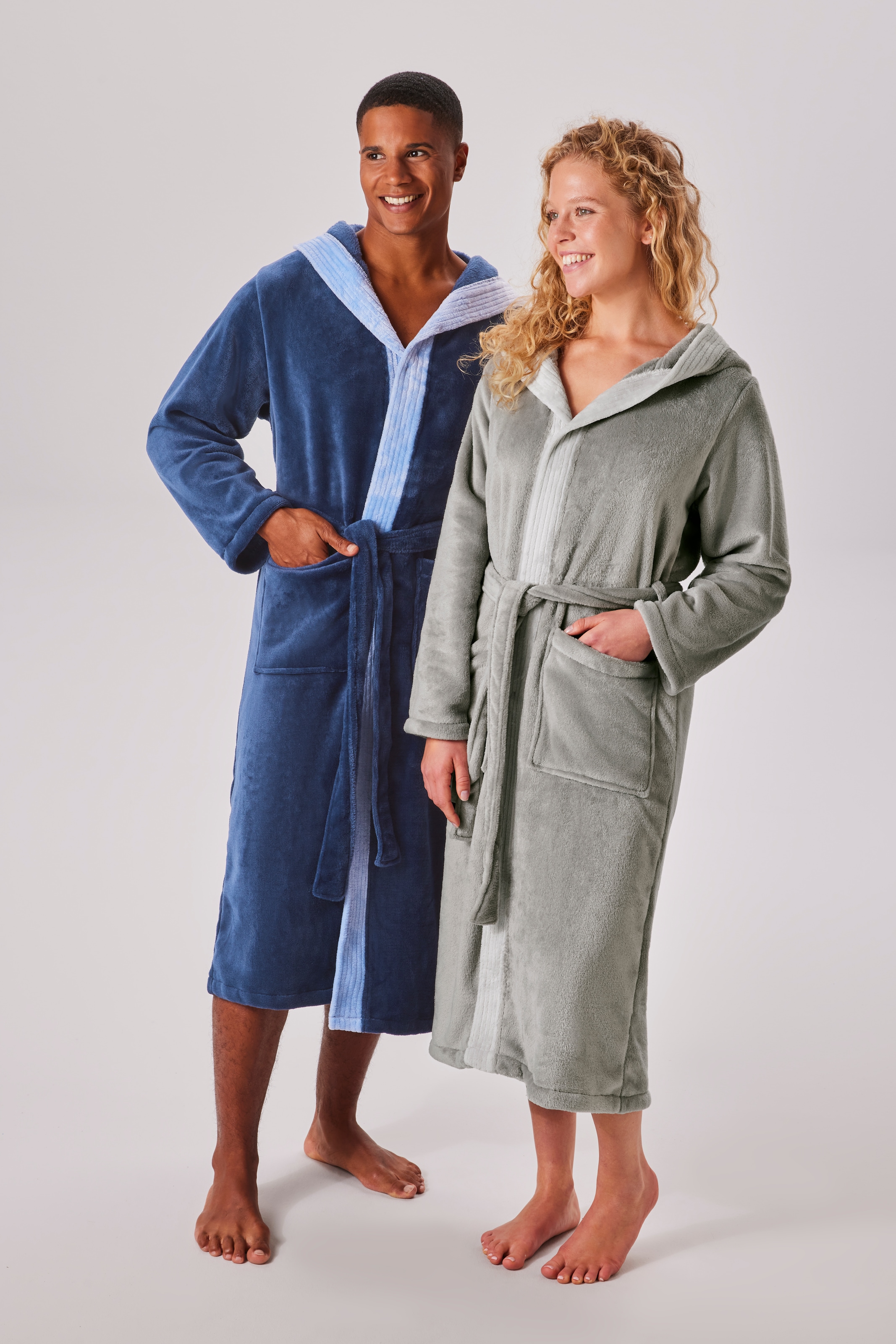 OTTO home Unisex-Bademantel »Miia, ideal für Sauna, Spa & im Urlaub« 1 Stk. weich und kuschelig, plüsch, für Damen und Herren, S-XL