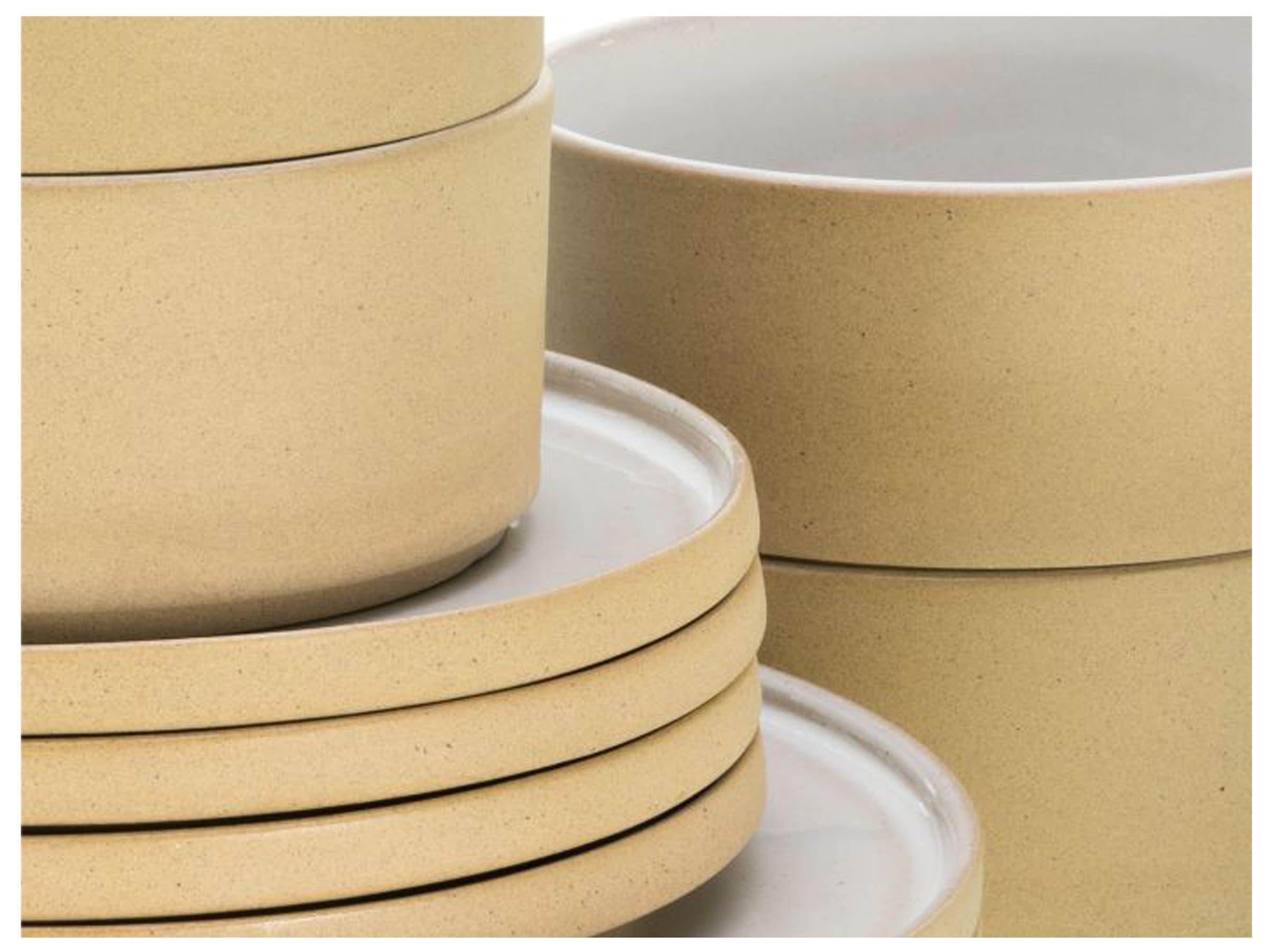 CreaTable Speiseteller »Futuro«, (Set, 4 St.), Teller Set für 4 Personen, Ø 26 cm, Steinzeug