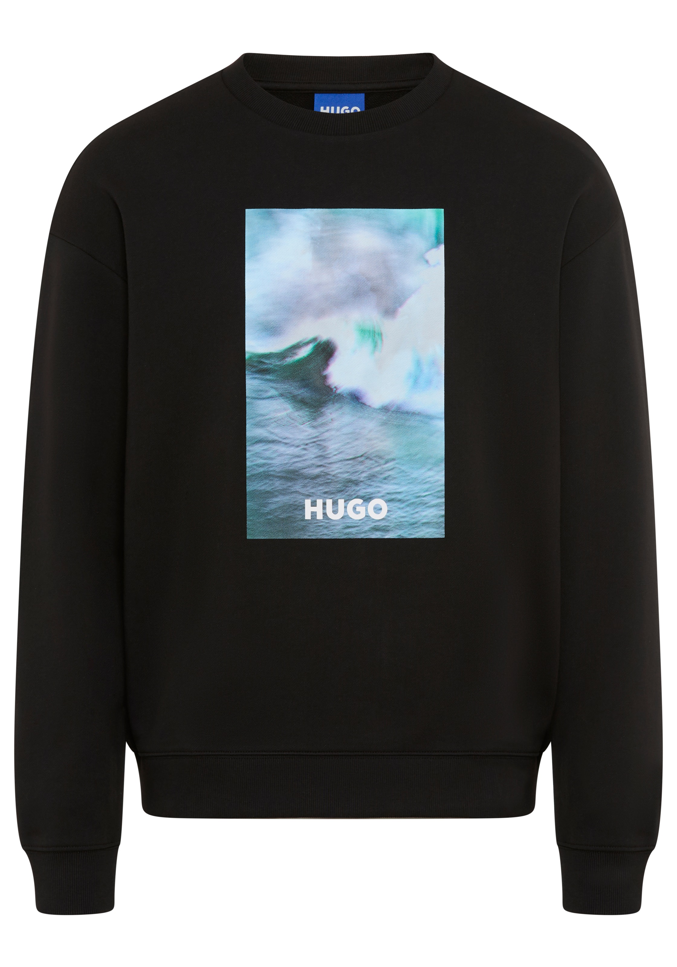 HUGO Sweatshirt »Nofintex«, Rundhalsausschnitt, Regular Fit, Foto-Druck
