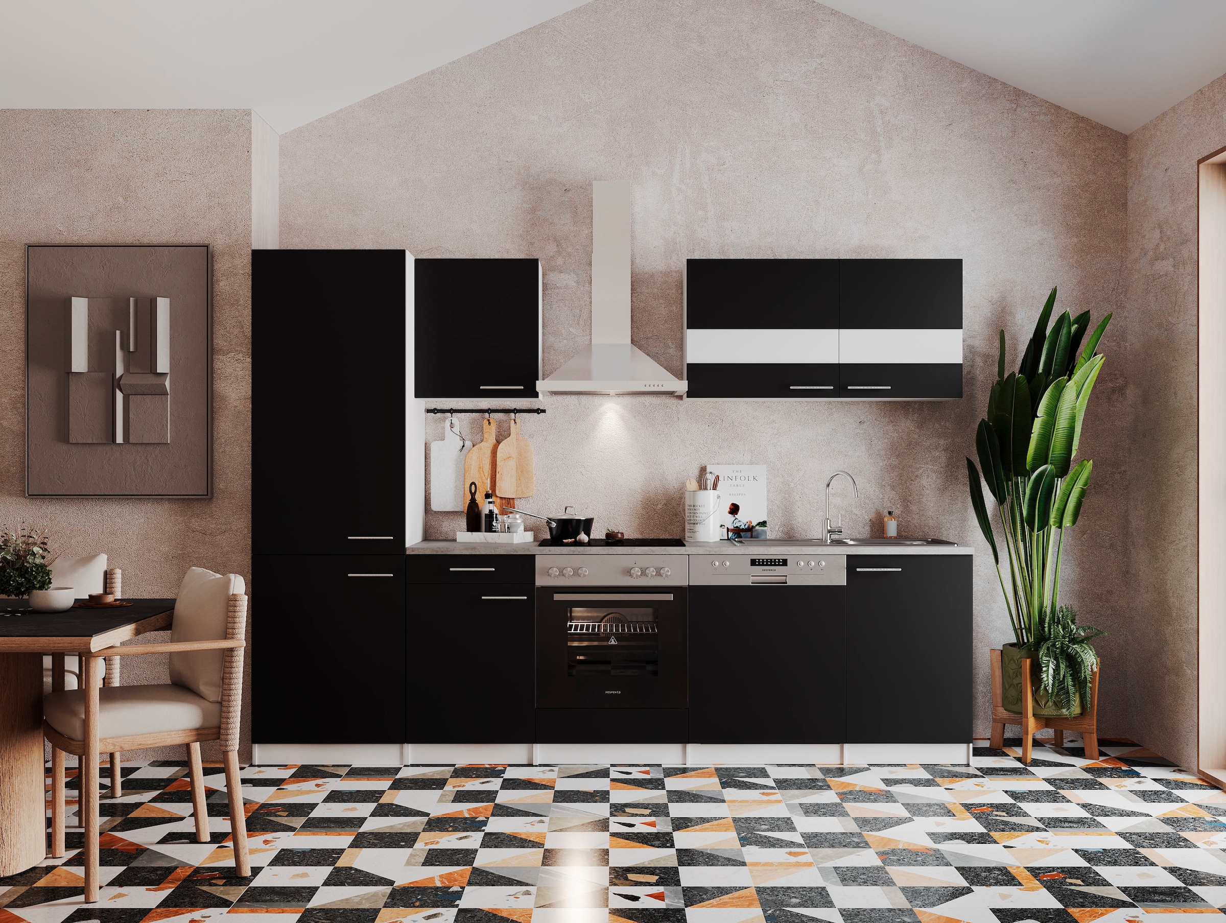 RESPEKTA Küchenzeile »Malia« Breite 280 cm, mit Soft-Close, in exklusiver Konfiguration für OTTO