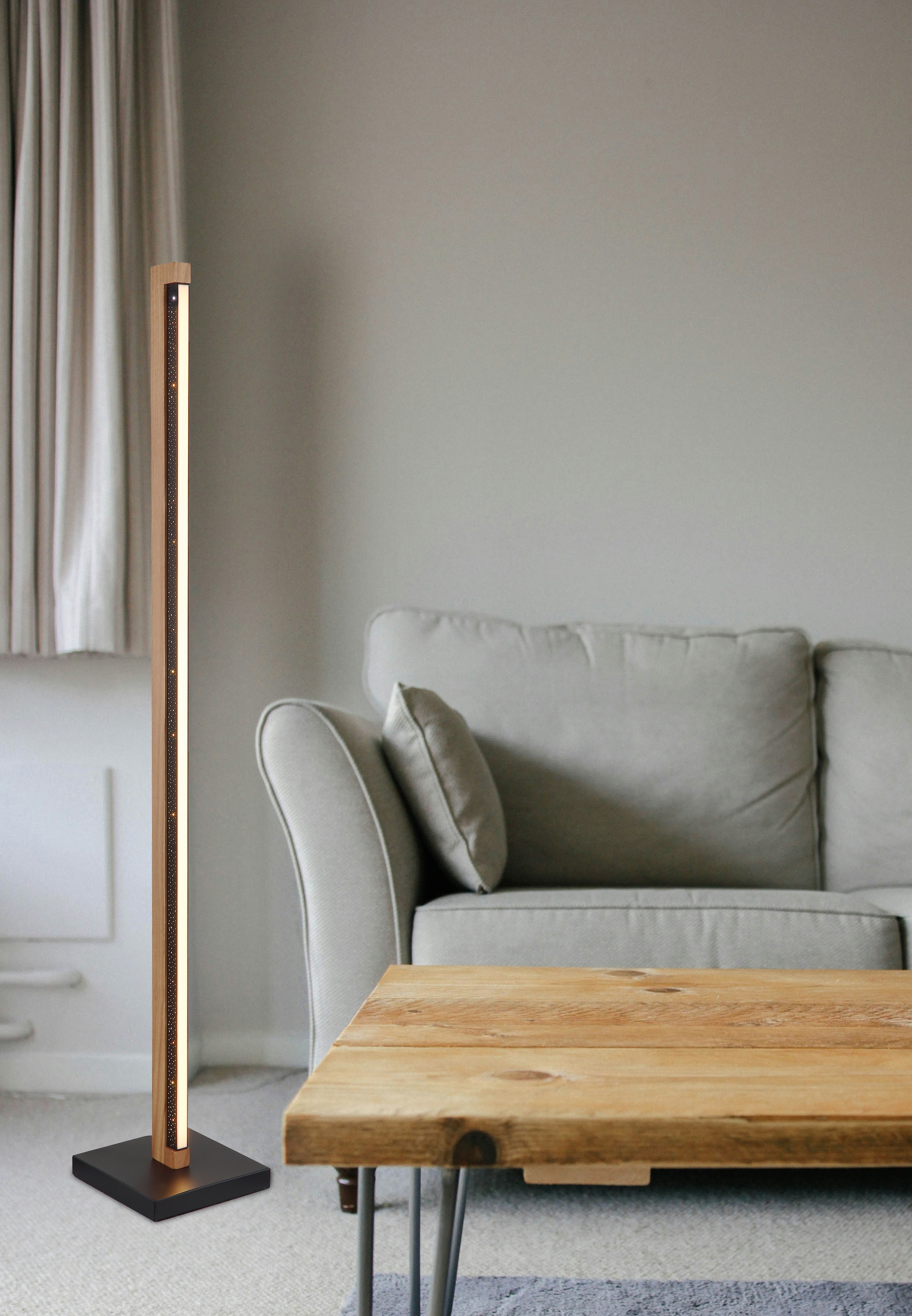 GLOBO LIGHTING Stehlampe »STARLA« LED-Modul 1 Stk. Warmweiß Stehlampe Wohnzimmer Schlafzimmer Flur Design-Leuchte