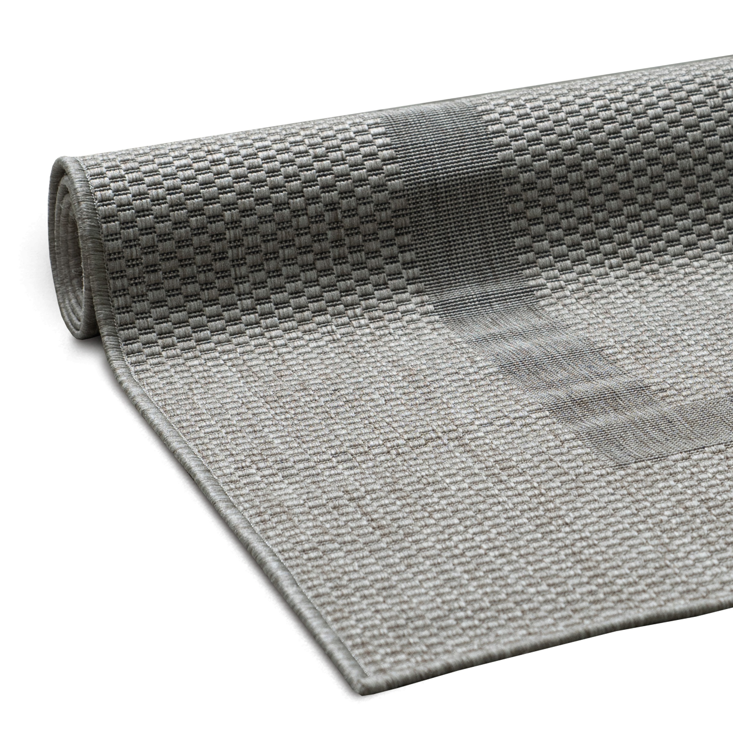 my home Teppich »Venedig Bordüre auch als Läufer erhältlich«, rechteckig, 3 mm Höhe, In- und Outdoor geeignet, Sisal-Optik, Wetterfest & UV-beständig