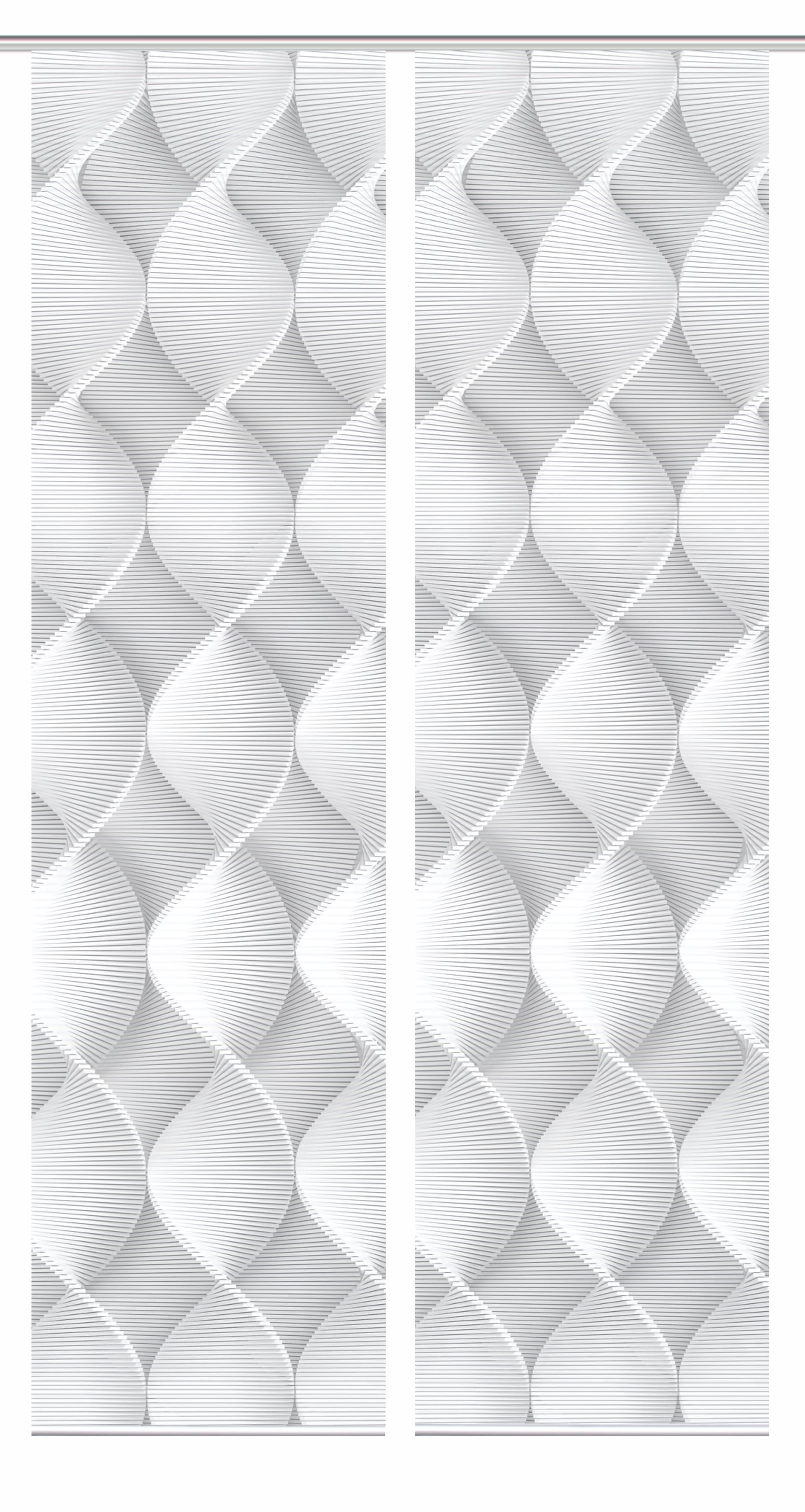 HOME in green Schiebegardine »LAMIRA« Paneelwagen 2 Stk. tlg. SET DIGITALDRUCK,BAMBUSOPTIK RECYCELT