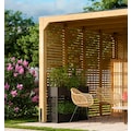 KONIFERA Holzpavillon »Gordon«, mit Seiten- und Lamellenwand