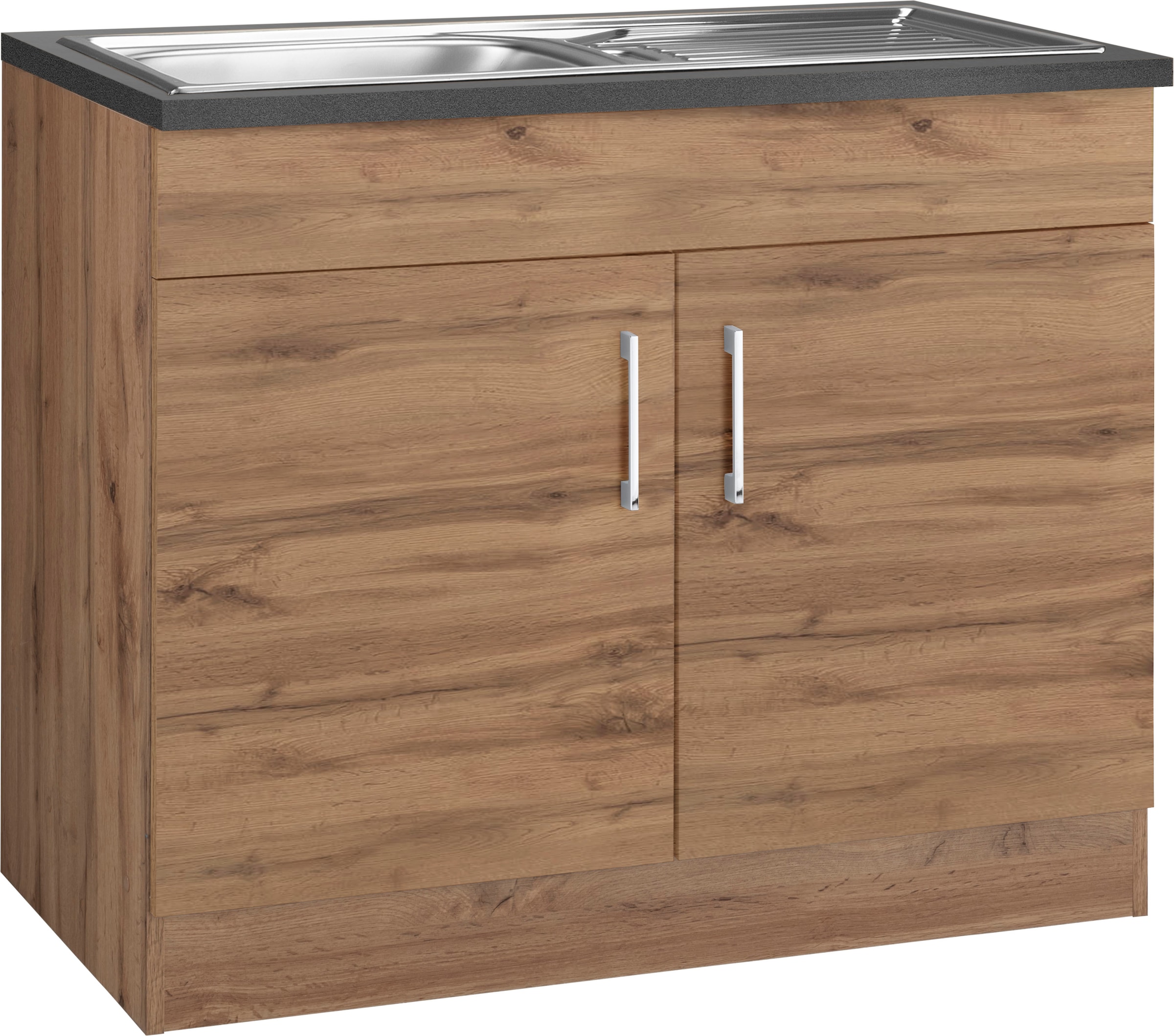 HELD MÖBEL Spülenschrank »Colmar«, 100 cm, mit Metallgriff online kaufen