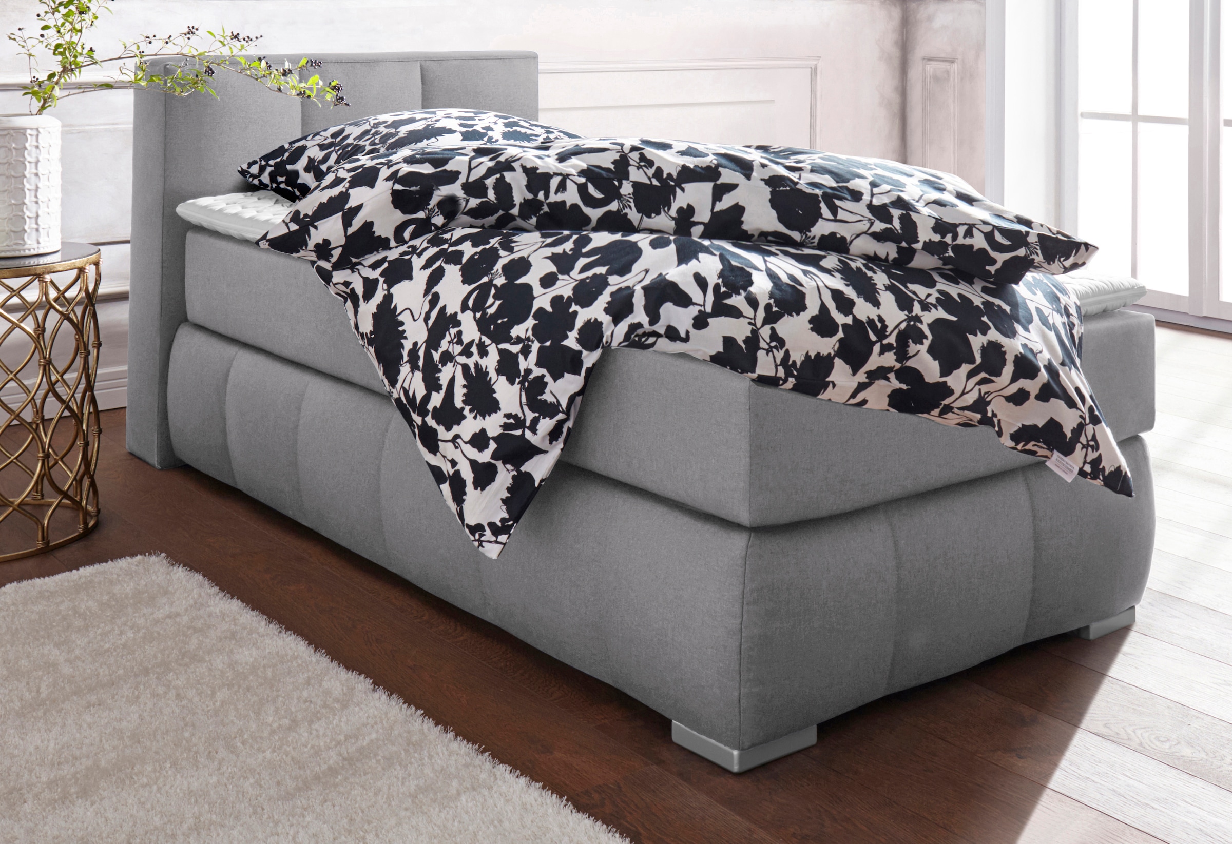 Home affaire Boxspringbett »Chelles« inkl. Kaltschaumtopper, in 5 Breiten und 3 Matratzenarten