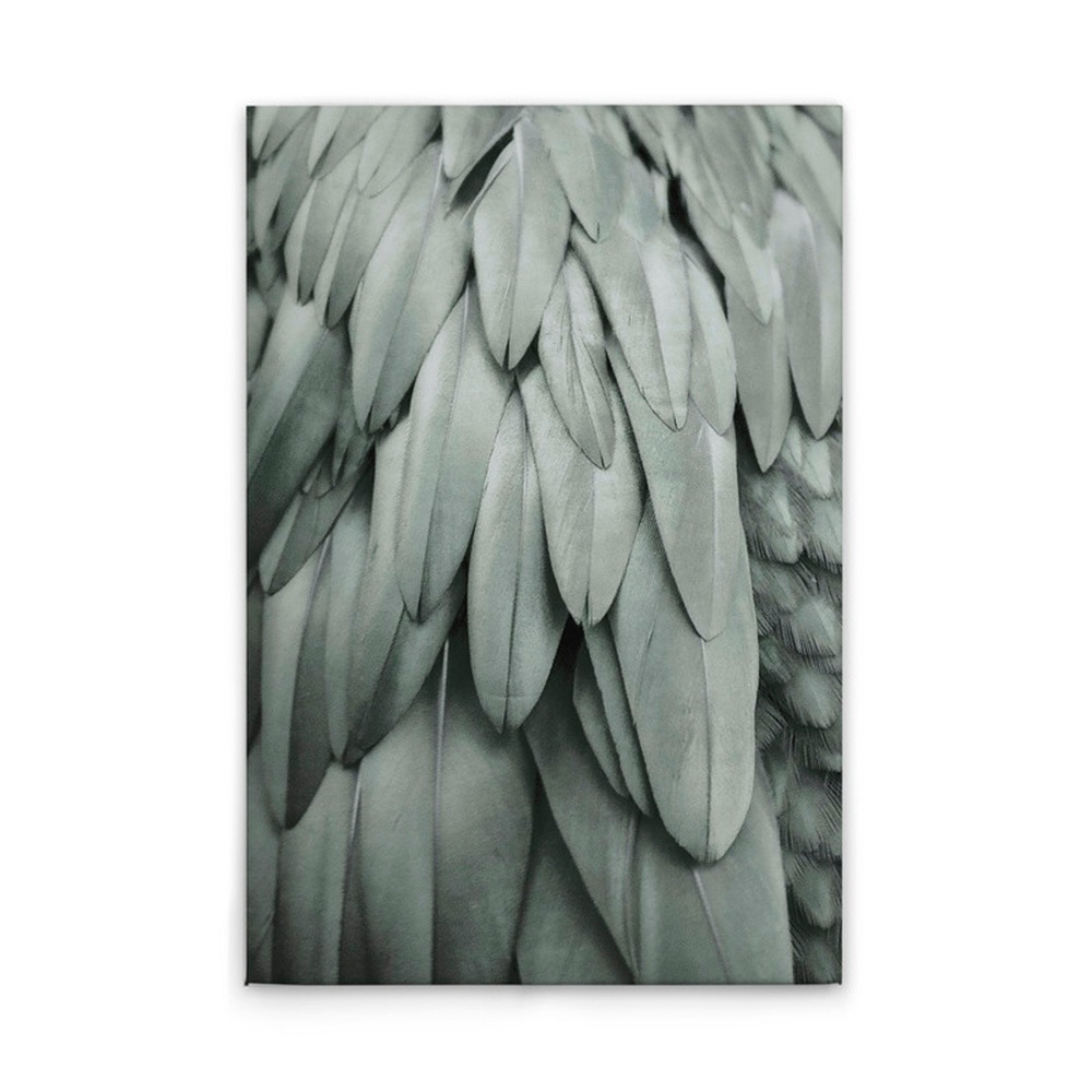 A.S. Création Leinwandbild »Feathers 2 - Wandbild Blau Grau Keilrahmen Fede günstig online kaufen