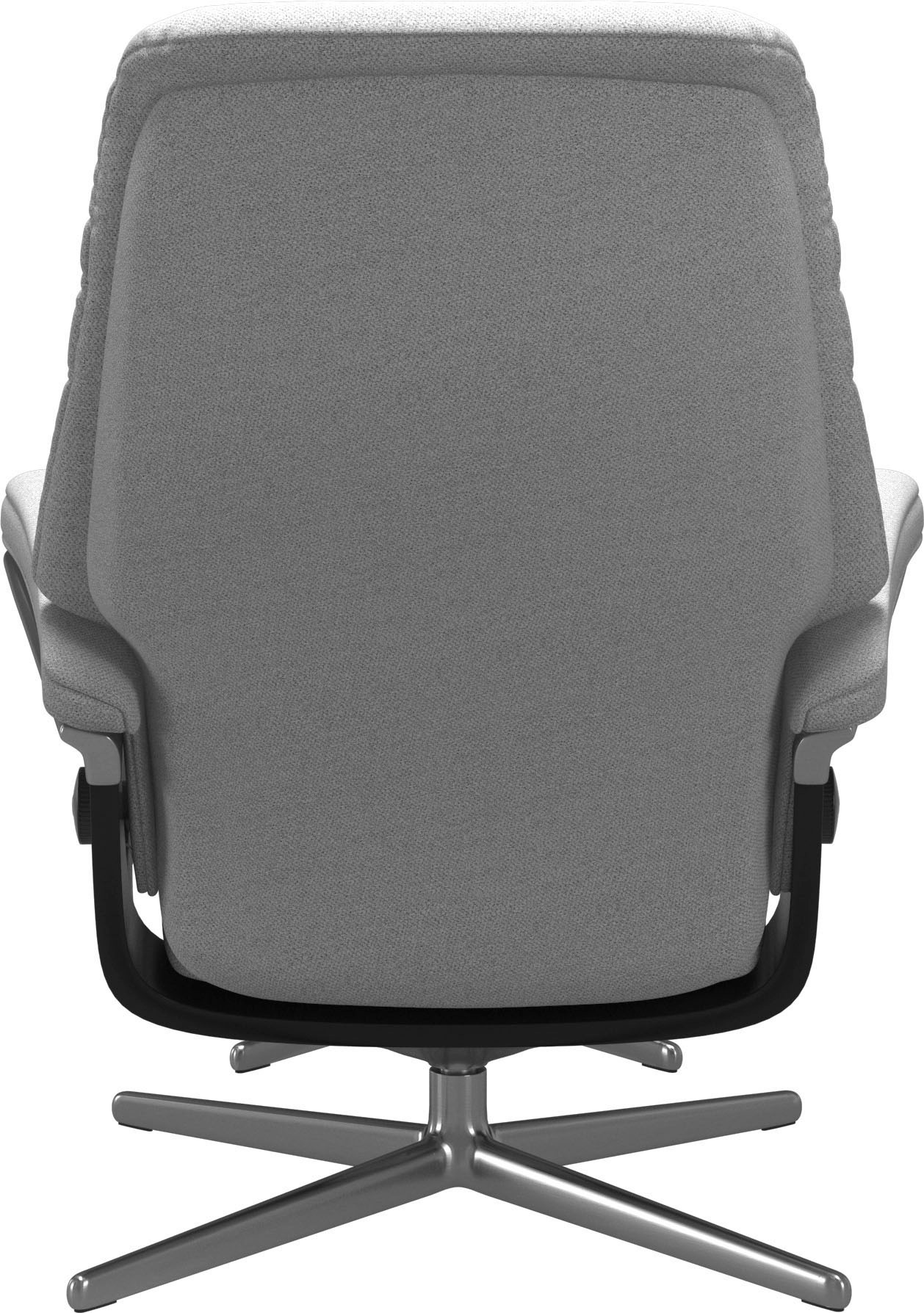 Stressless® Relaxsessel »Sunrise«, (Set, Relaxsessel mit Hocker), mit Hocker, mit Cross Base, Größe S, M & L, Holzakzent Schwarz