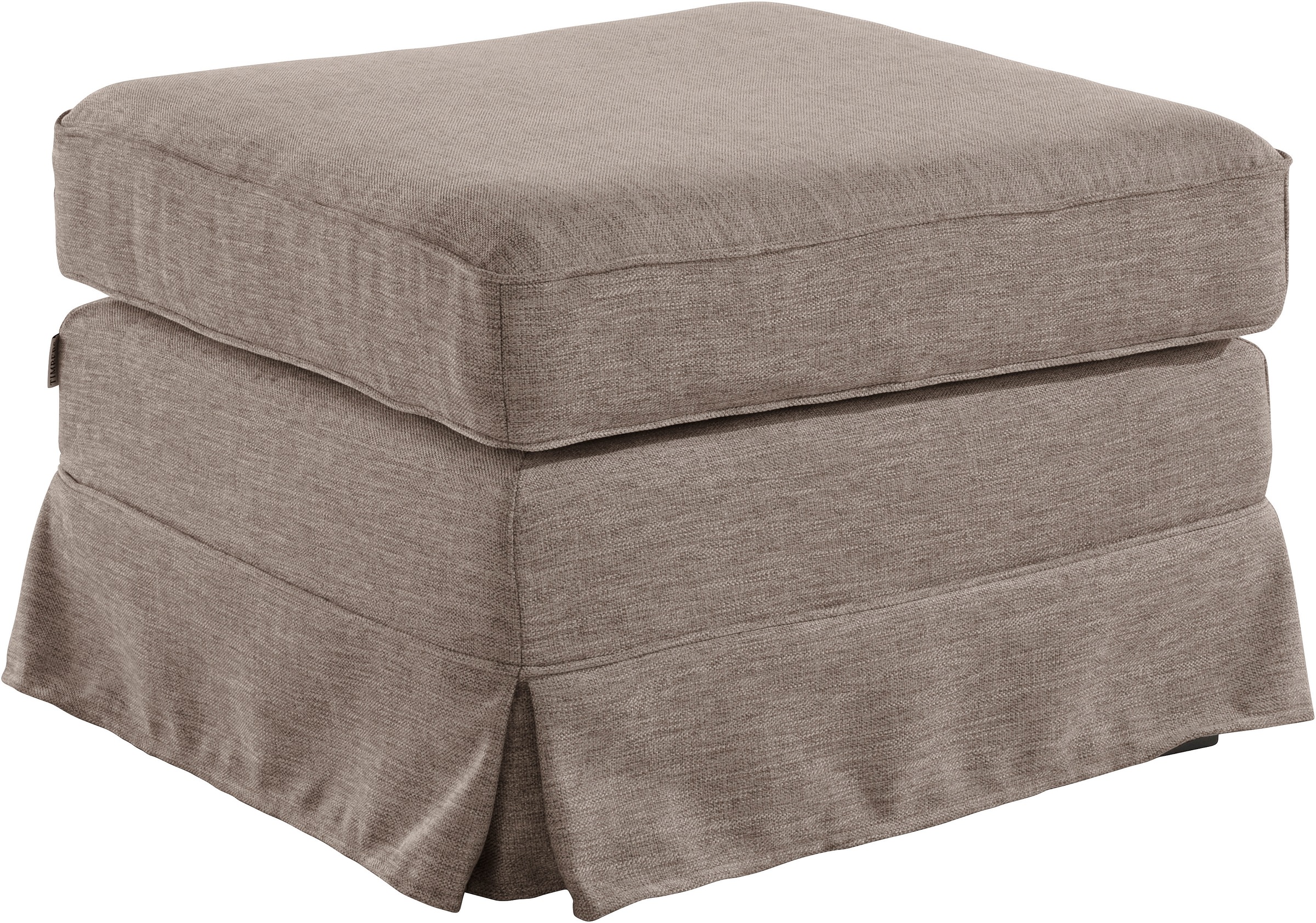 Home affaire Polsterhocker »Shadmoor«, Hussenoptik, in uni oder mit Blumendruck, passend zur Shadmoor-Serie