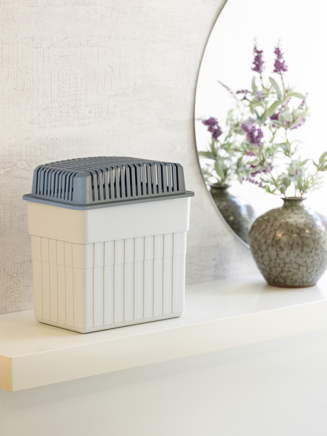 WENKO Luftentfeuchter »Grau« für 160 m³ Räume für Räume bis 160 m³, entfeuchtet geräuschlos und ohne Strom