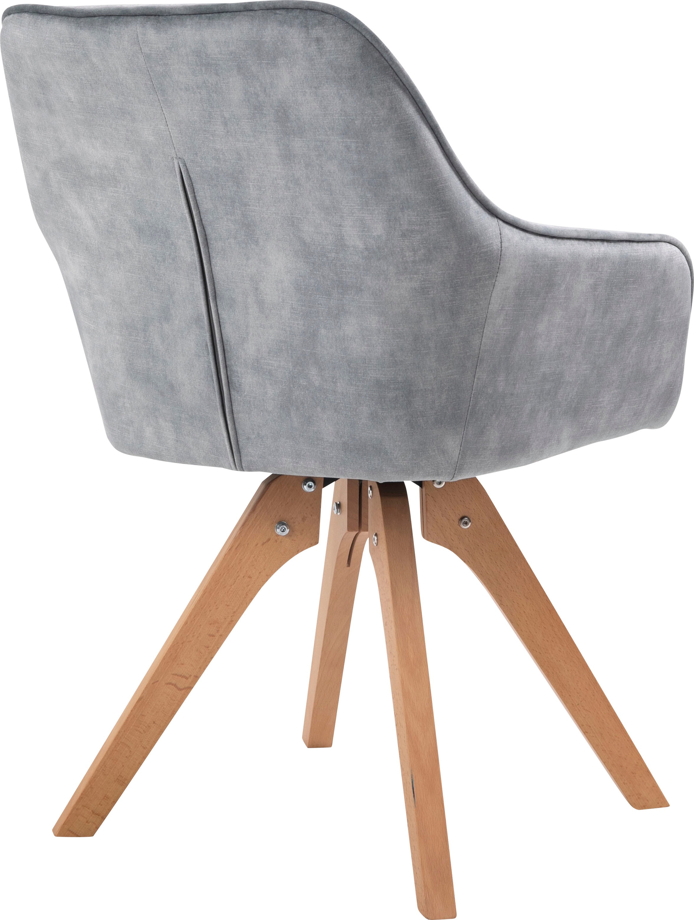 SalesFever Essgruppe, (5-tlg.), Tischbreite 180 cm, Stühle 180° drehbar, mit Samtverlours
