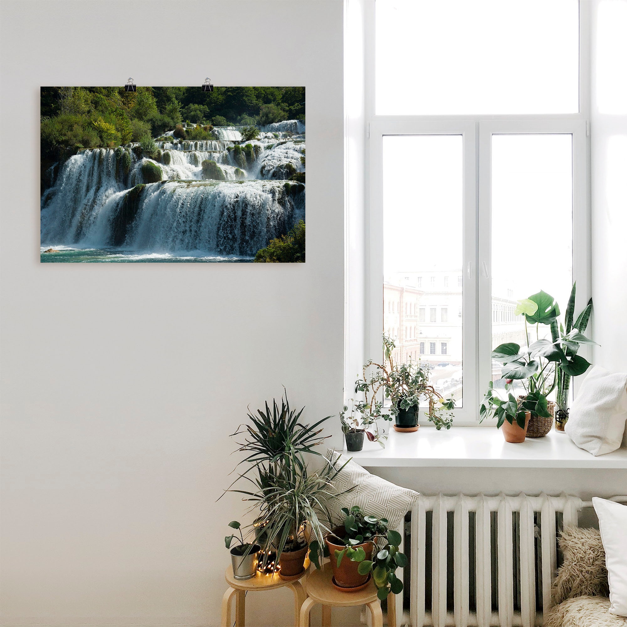 Artland Wandbild »Krka Wasserfälle«, Gewässer, (1 St.), als Leinwandbild, P günstig online kaufen